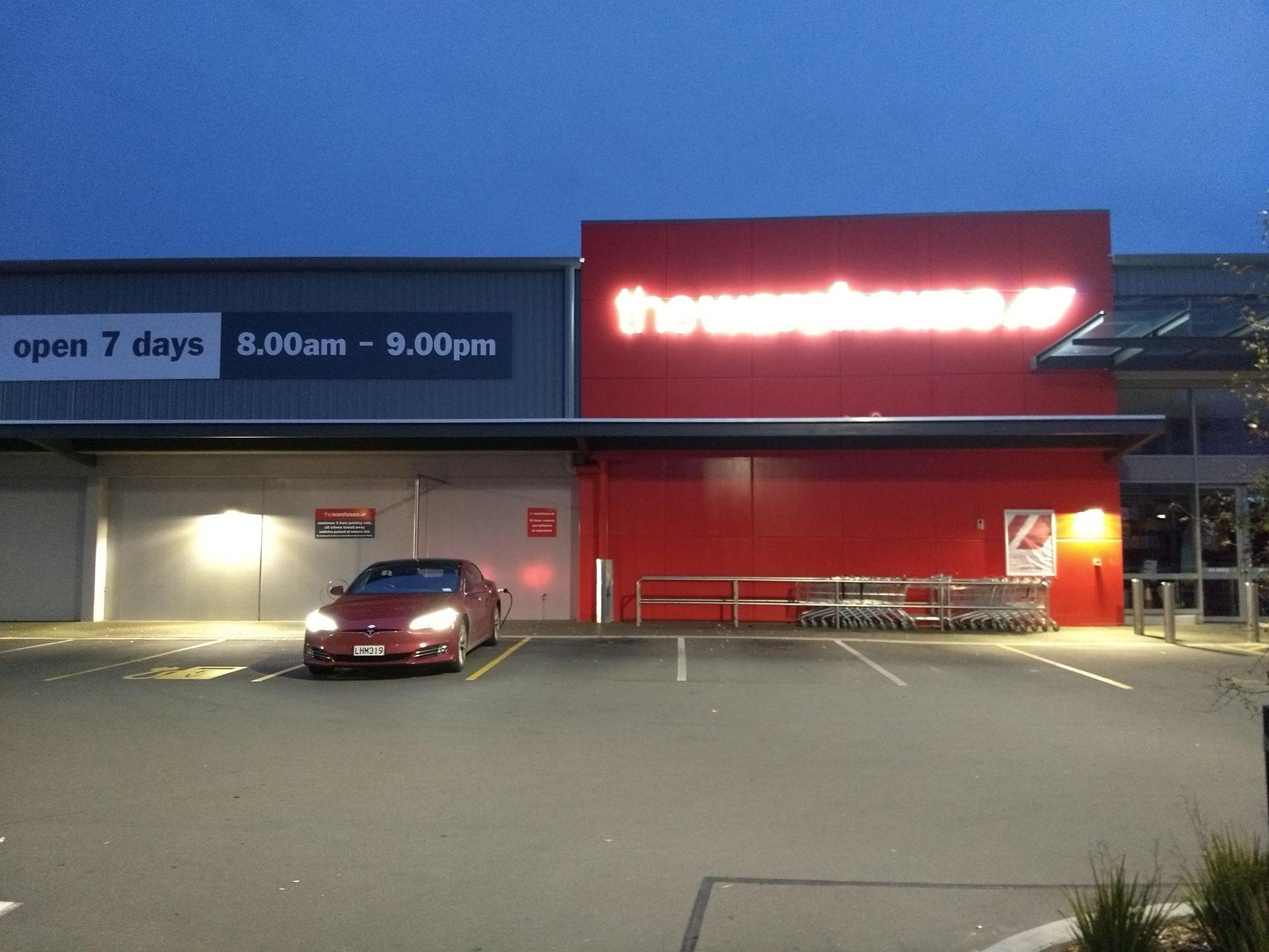 The Warehouse Rangiora Rangiora, Canterbury EV Station