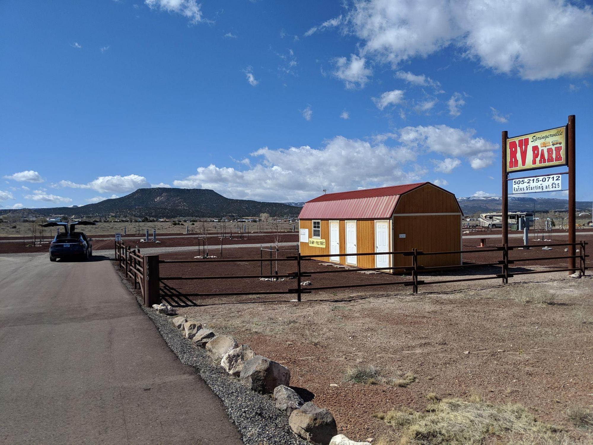 Springerville RV Park Springerville, AZ EV Station