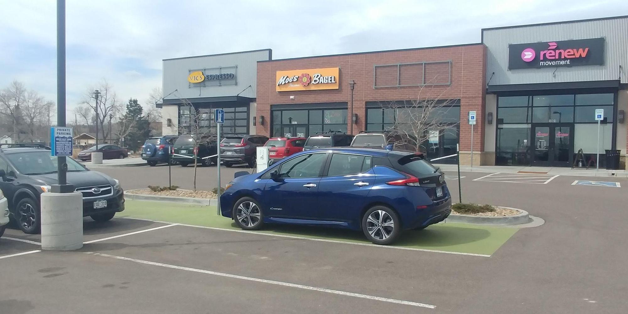 Moe's Bagels Louisville, CO EV Station