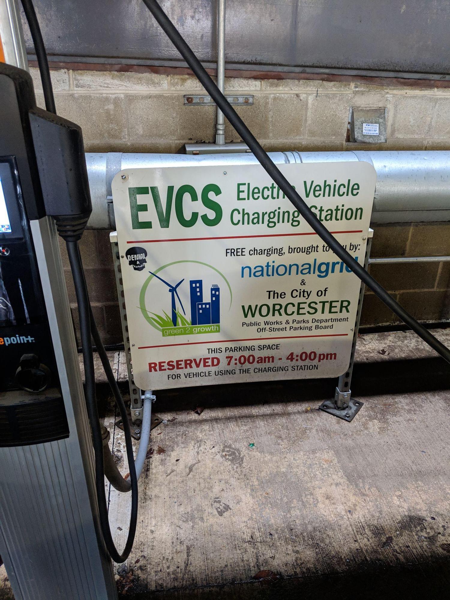 Major Taylor Blvd Parking Garage | Worcester, MA | EV Station