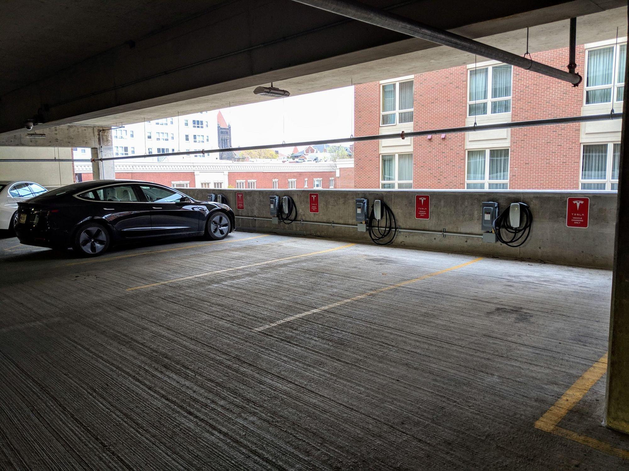 UIUC Campus Center Public Parking Deck Champaign, IL EV Station