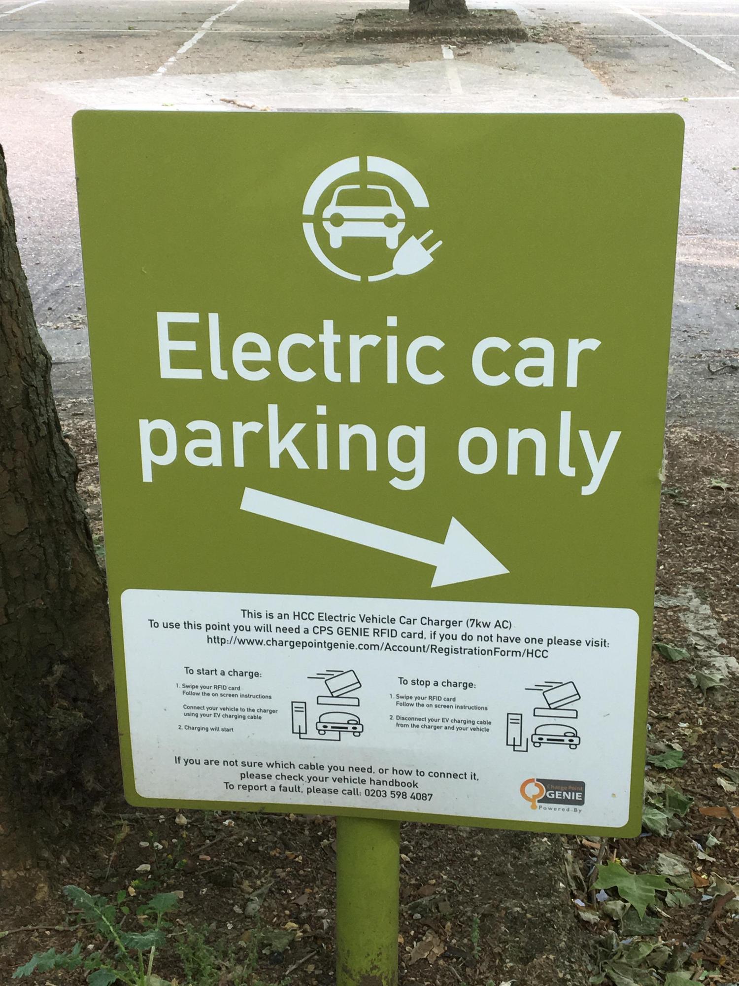 County Hall, Hertford, Rear Car Park County Hall, England EV Station