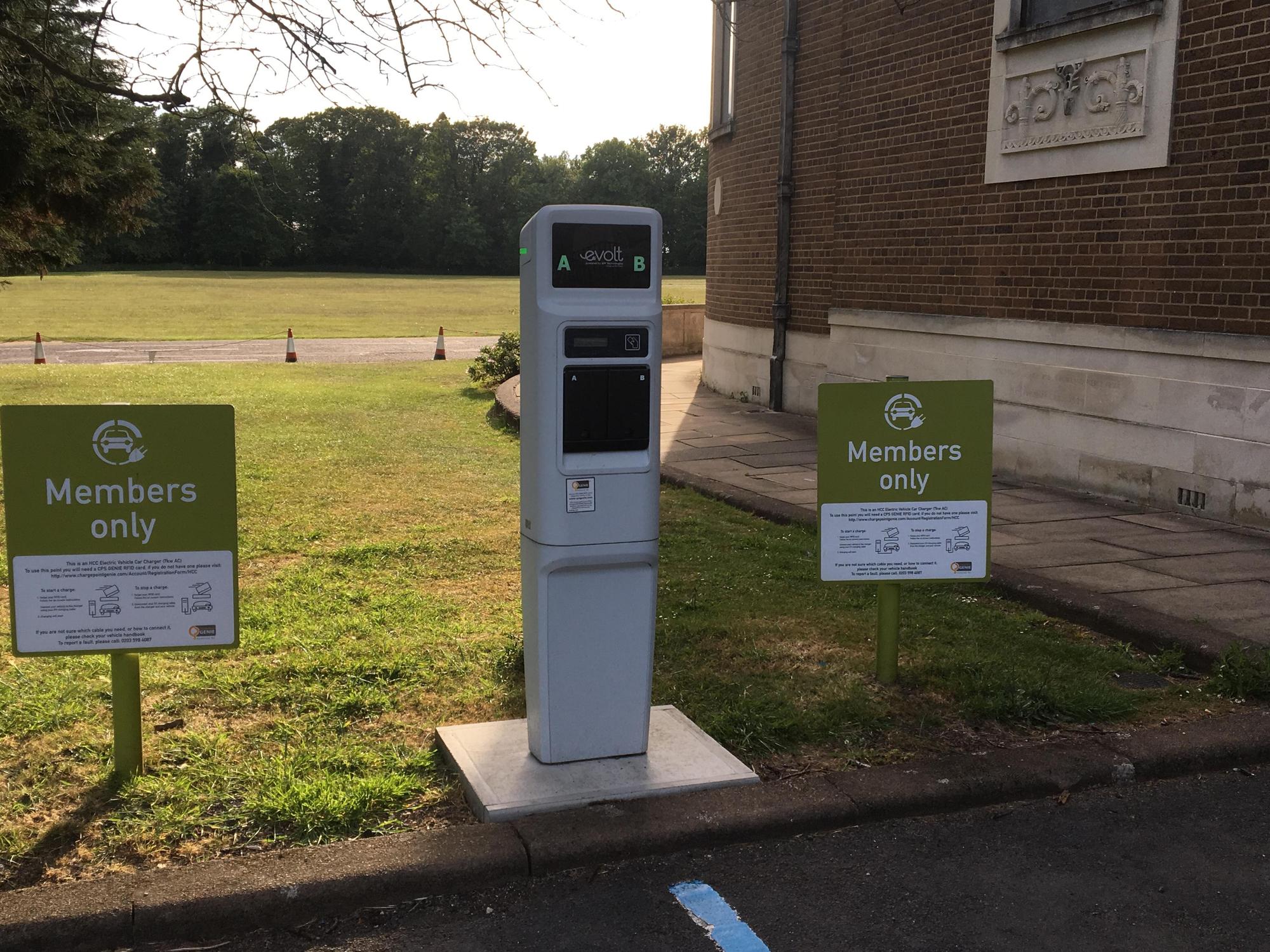 County Hall, Hertford, Rear Car Park County Hall, England EV Station