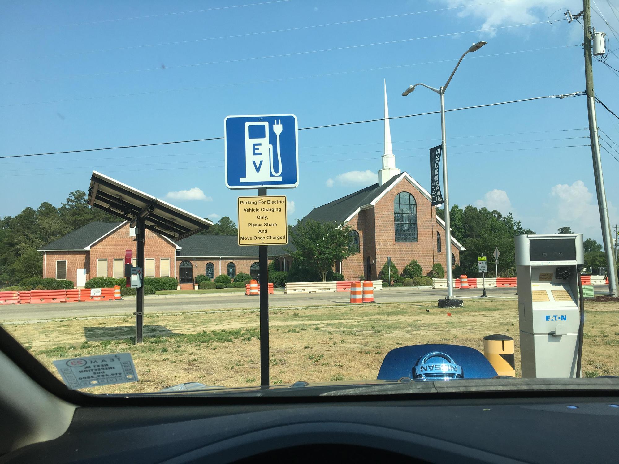 UNC Pembroke Parking Lot 6 Pembroke, NC EV Station