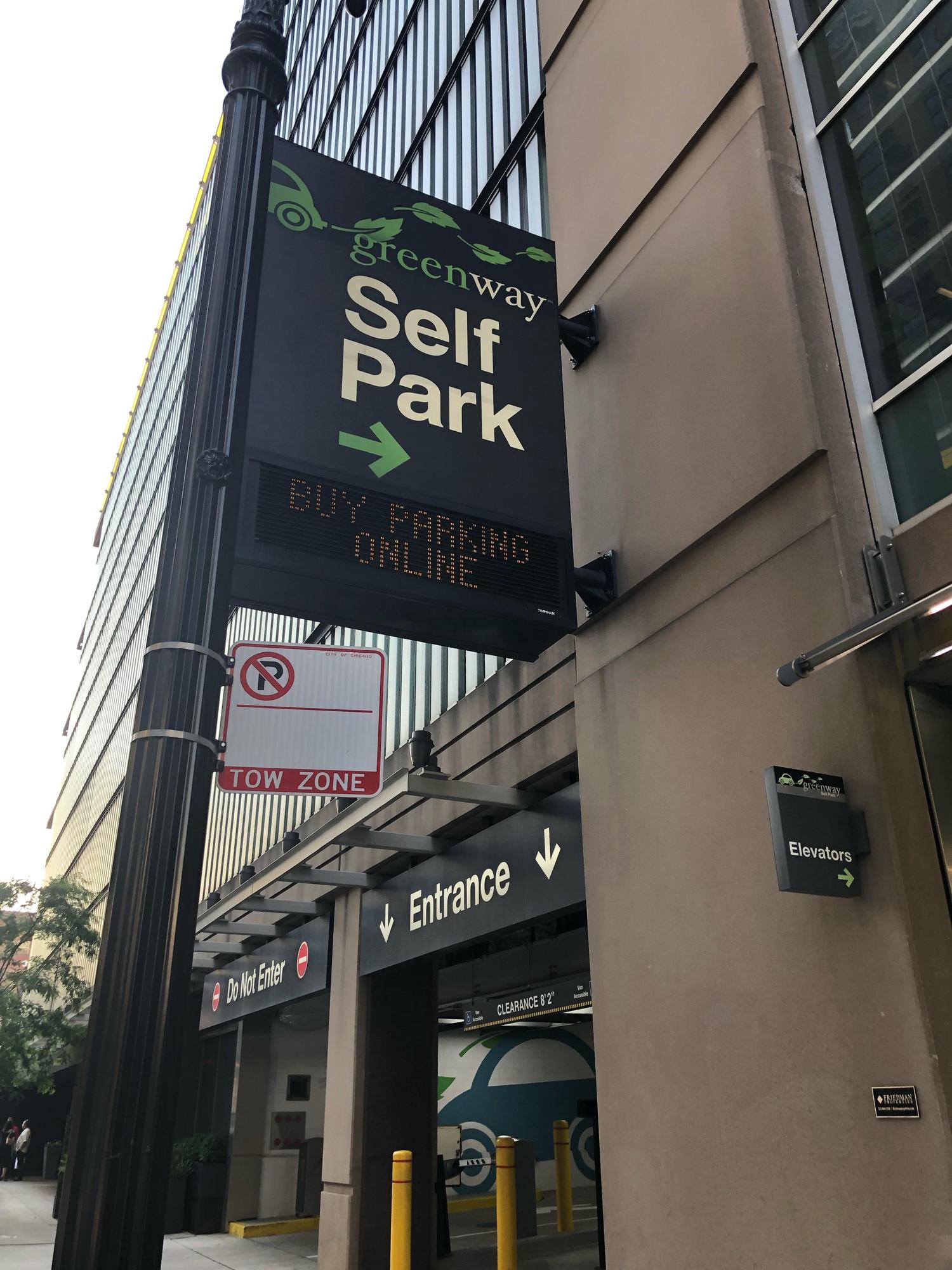 Greenway Parking Garage Chicago, IL EV Station