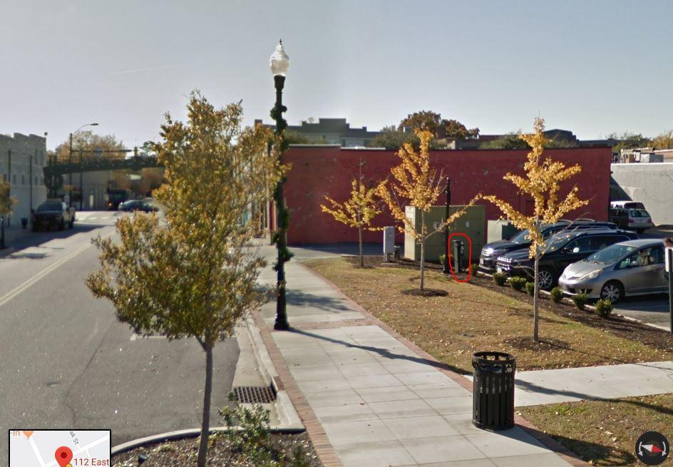 Public Parking Lot North Side of College Ave. Hartsville, SC EV Station