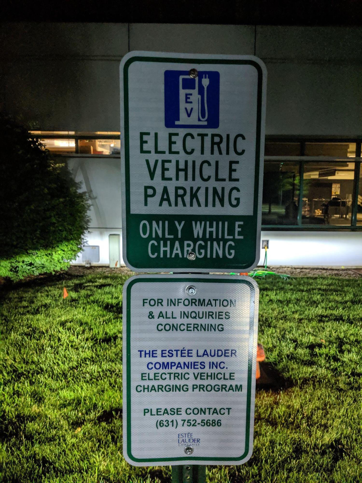 Estee Lauder Office Melville, NY EV Station