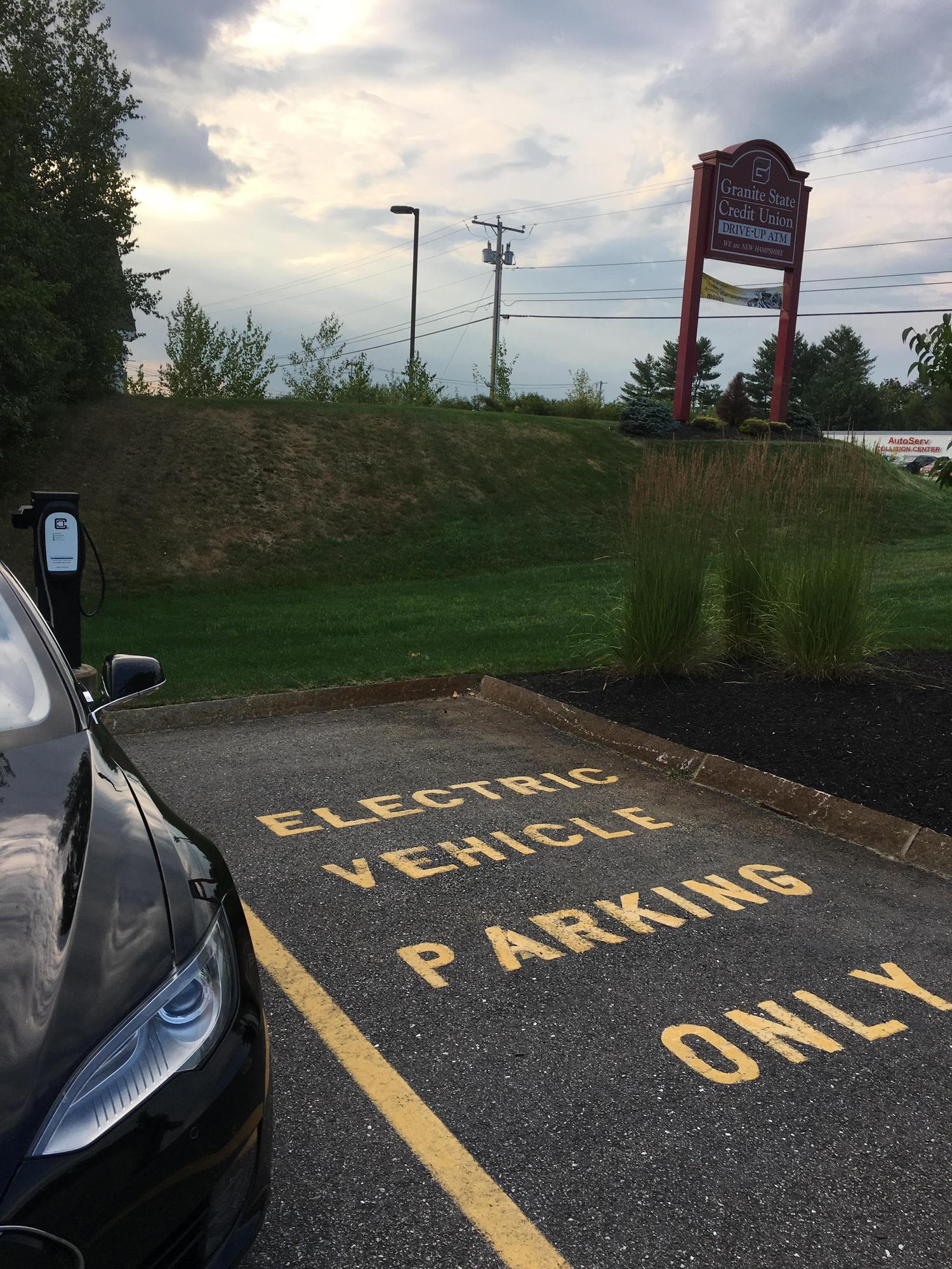 Granite State Credit Union Tilton, NH EV Station