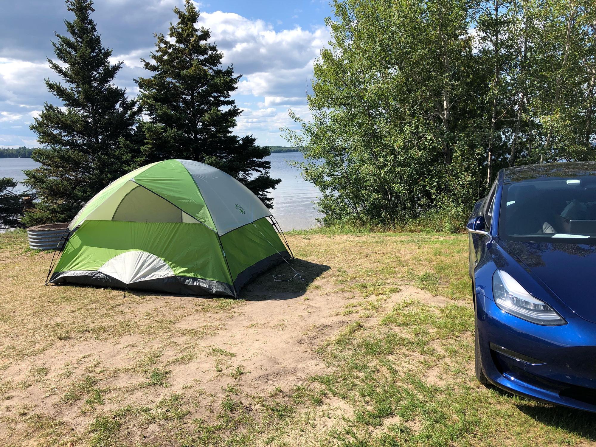 Indian lake campground minor beach mi ev station