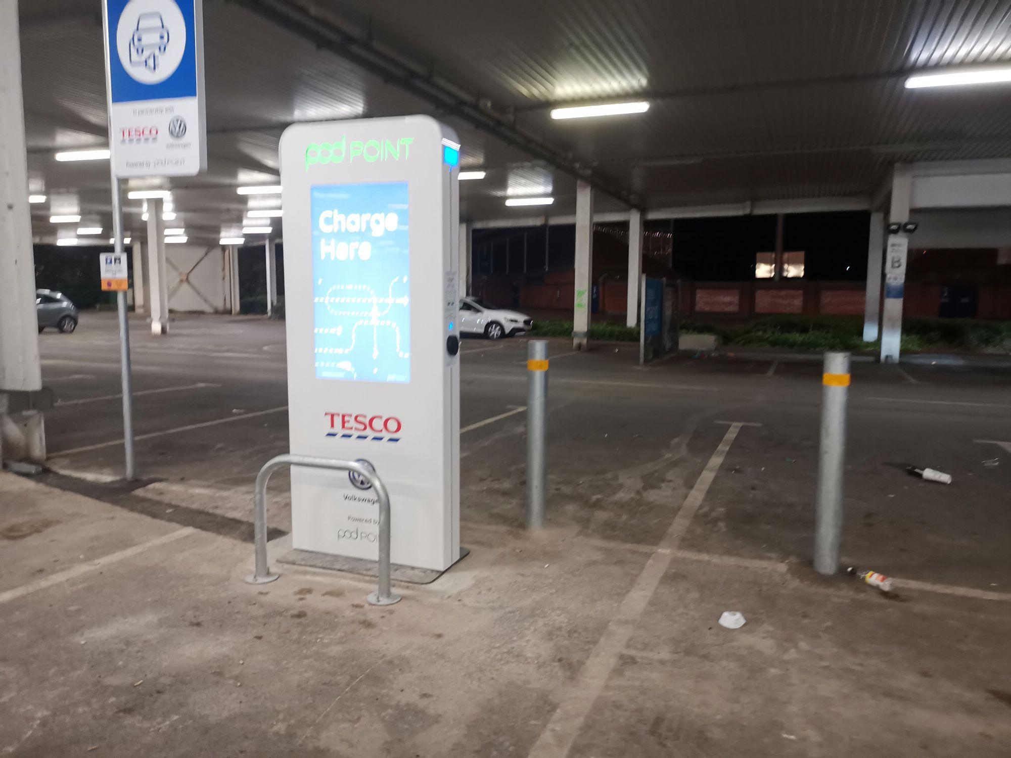 Tesco Extra 3 Lockoford Ln Chesterfield S41 7JB UK EV Station Tesco Extra 3 Lockoford Ln Chesterfield S41 7JB UK EV Station