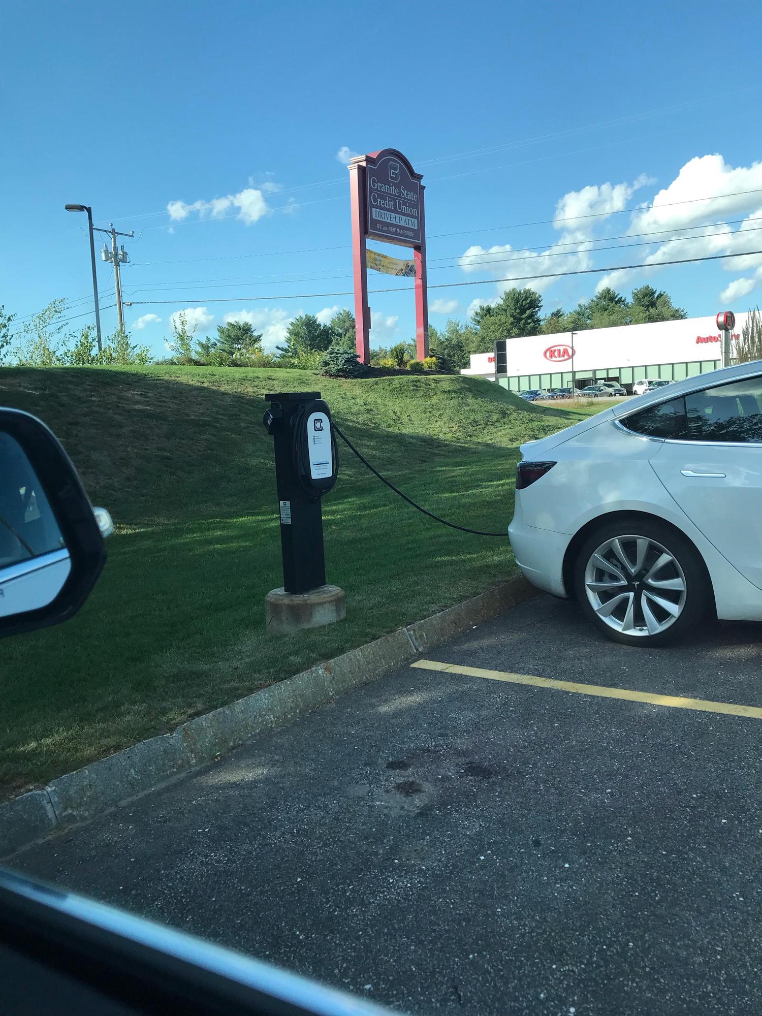 Granite State Credit Union Tilton, NH EV Station