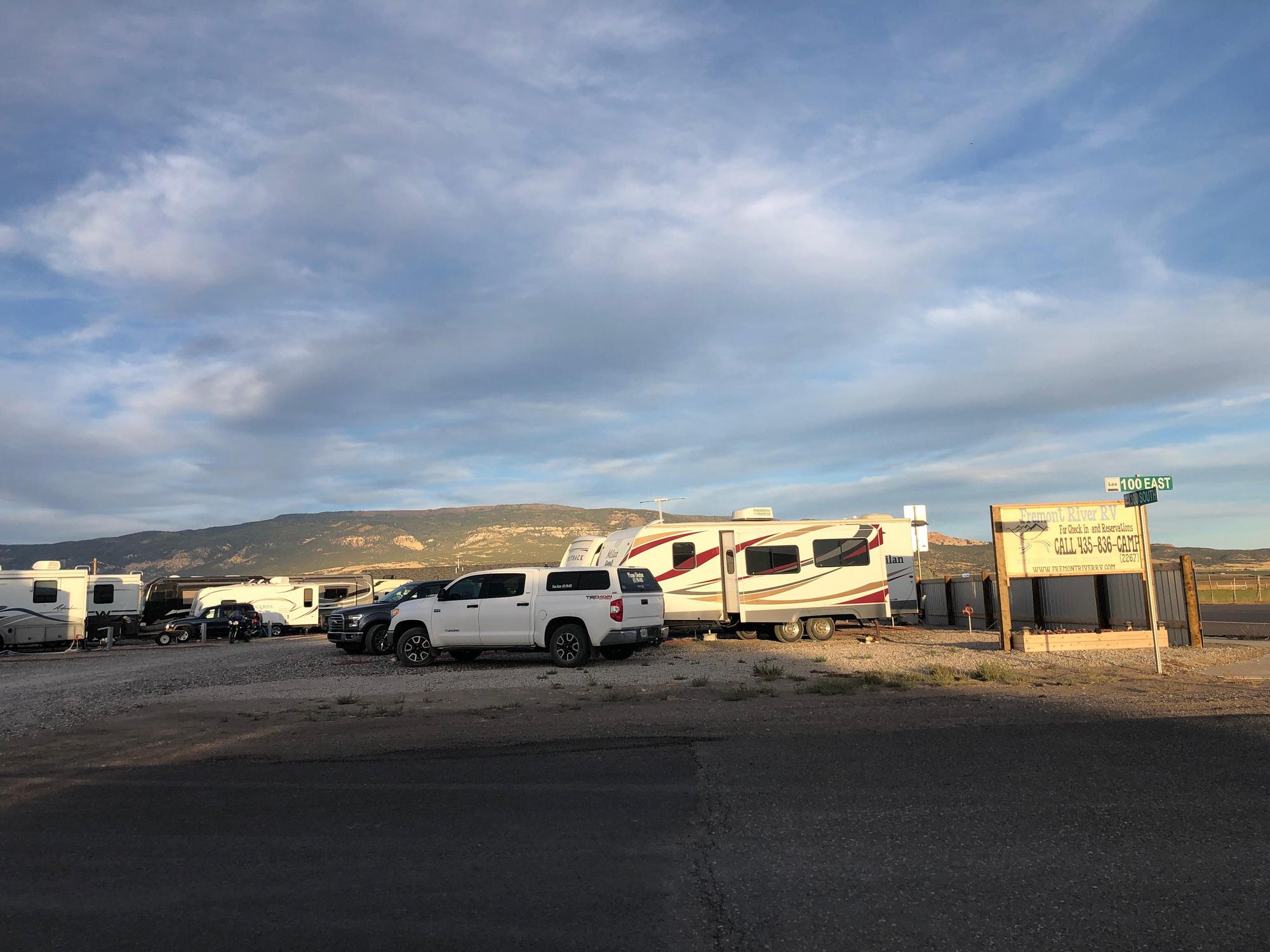 Fremont River RV Park Loa, UT EV Station