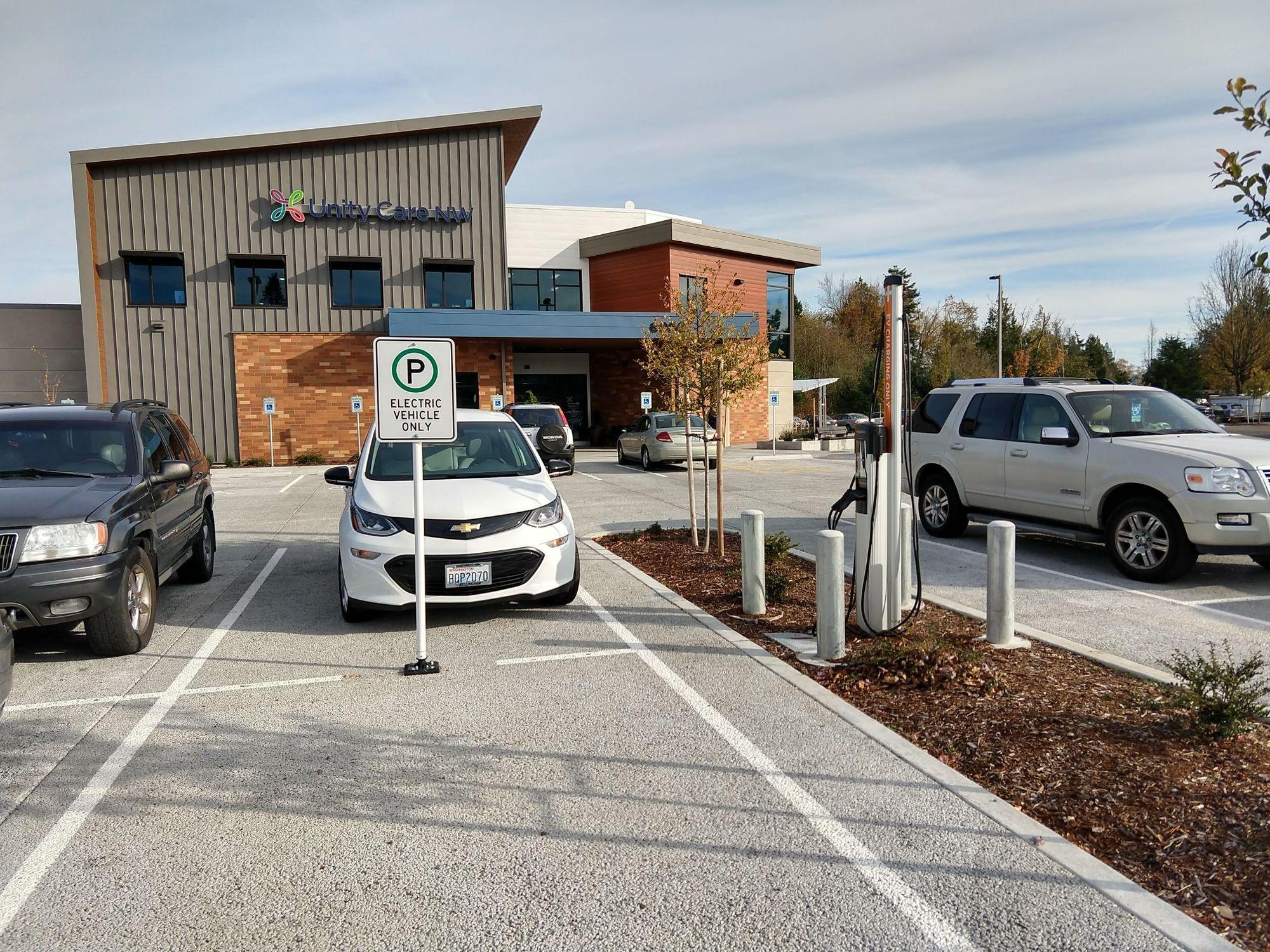 Unity Care NW Ferndale, WA EV Station