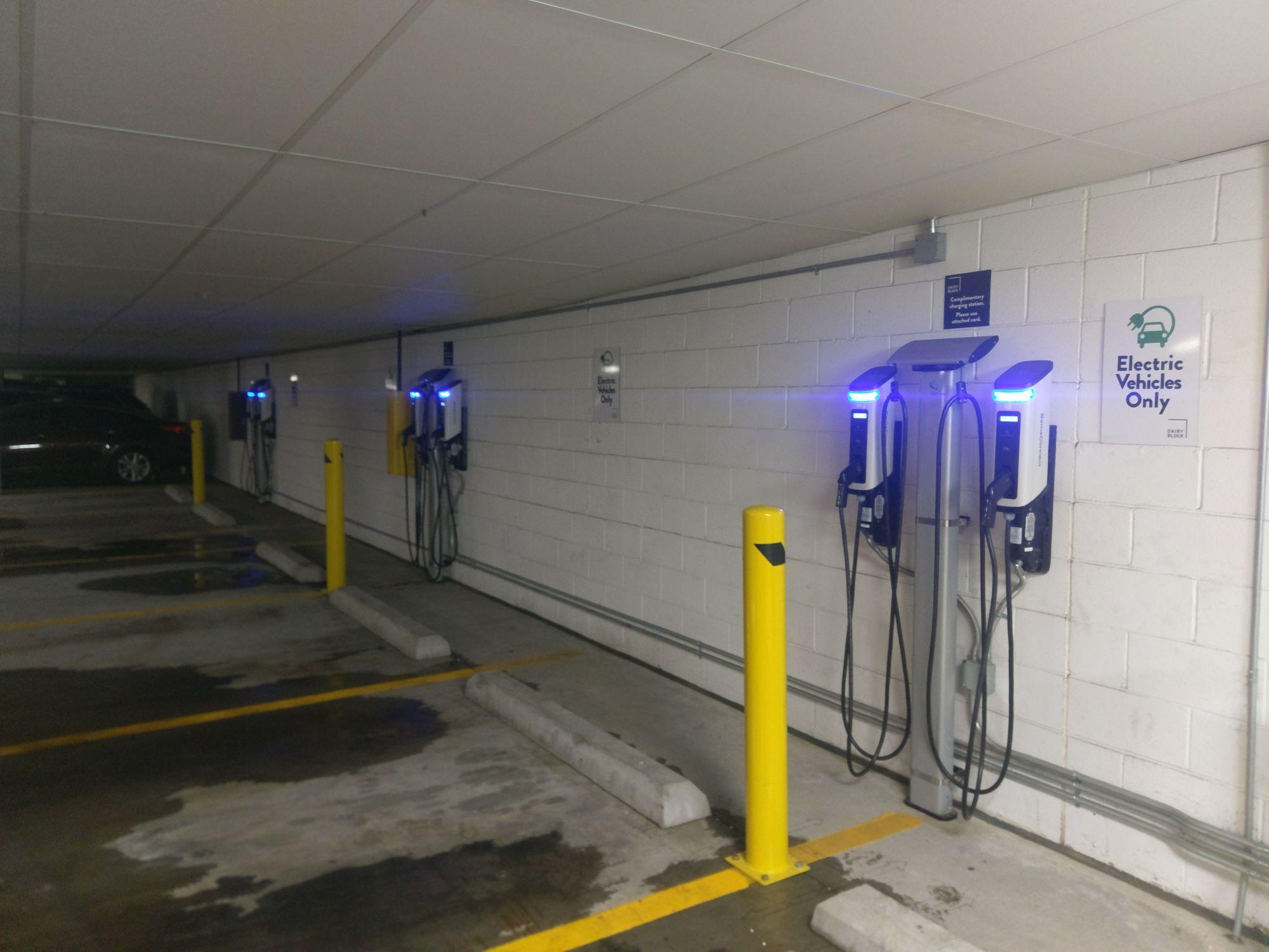 Dairy Block Parking Garage Denver, CO EV Station