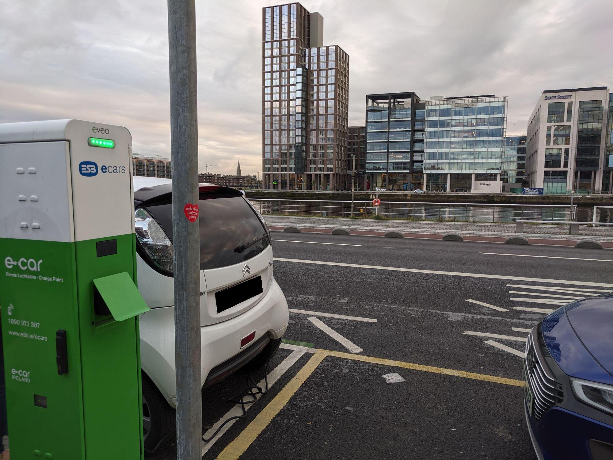 North Wall Quay ESB Street Charging Dublin, D EV Station