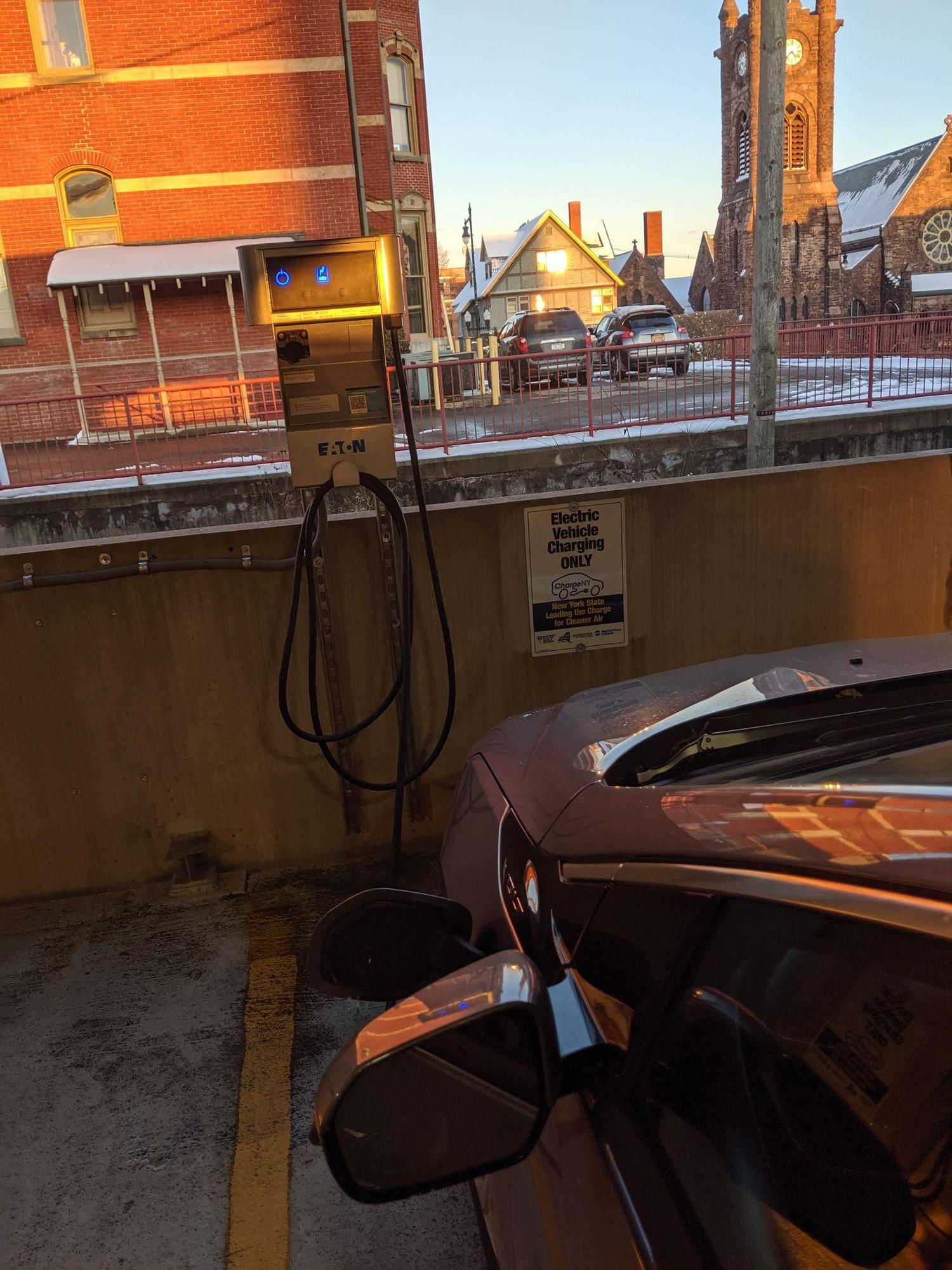 Cherry Street Parking Ramp Jamestown, NY EV Station