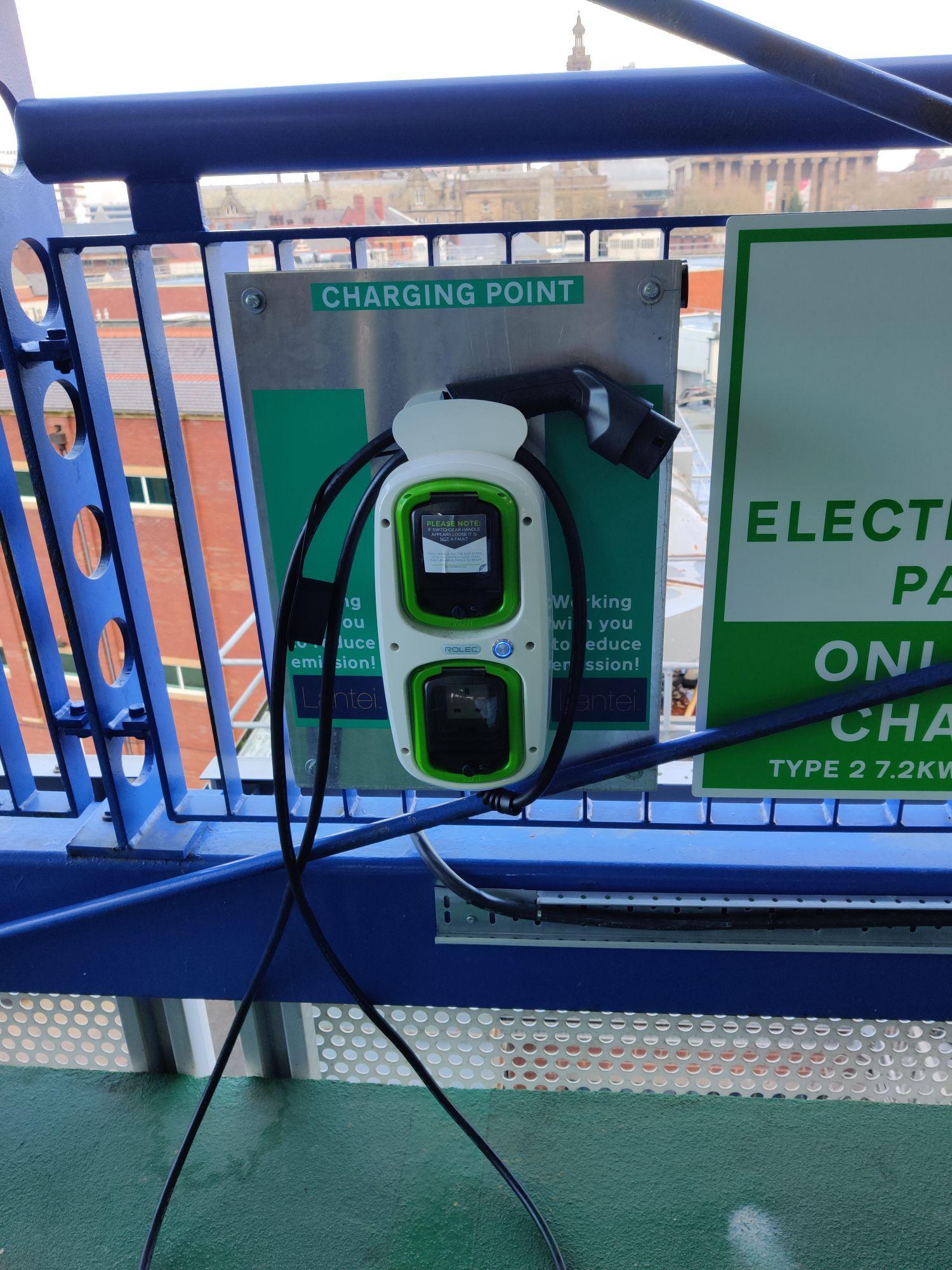 St Car Park Preston, England EV Station