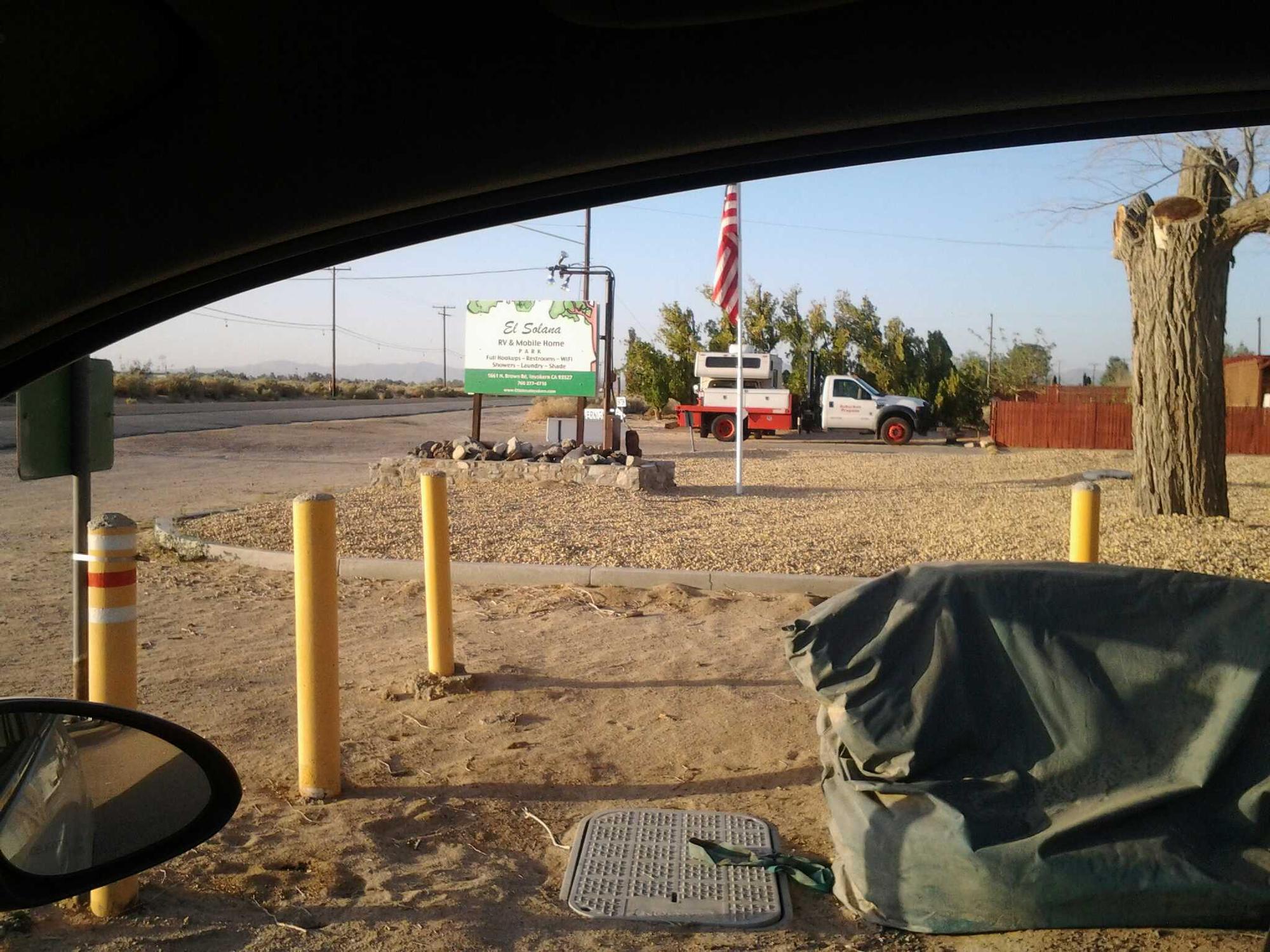 El Solana RV Park Inyokern, CA EV Station