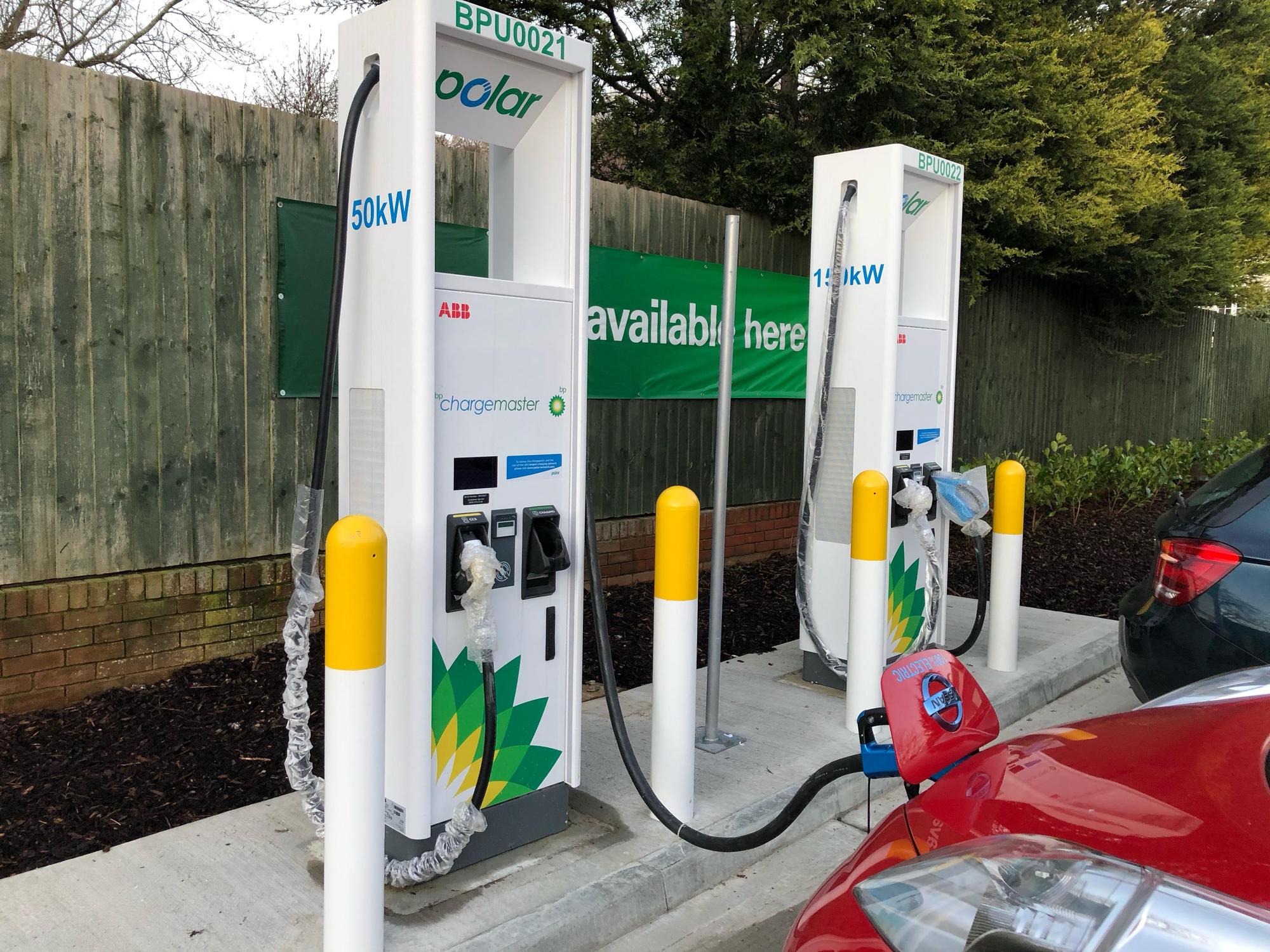 BP Godstone Warlingham, England EV Station