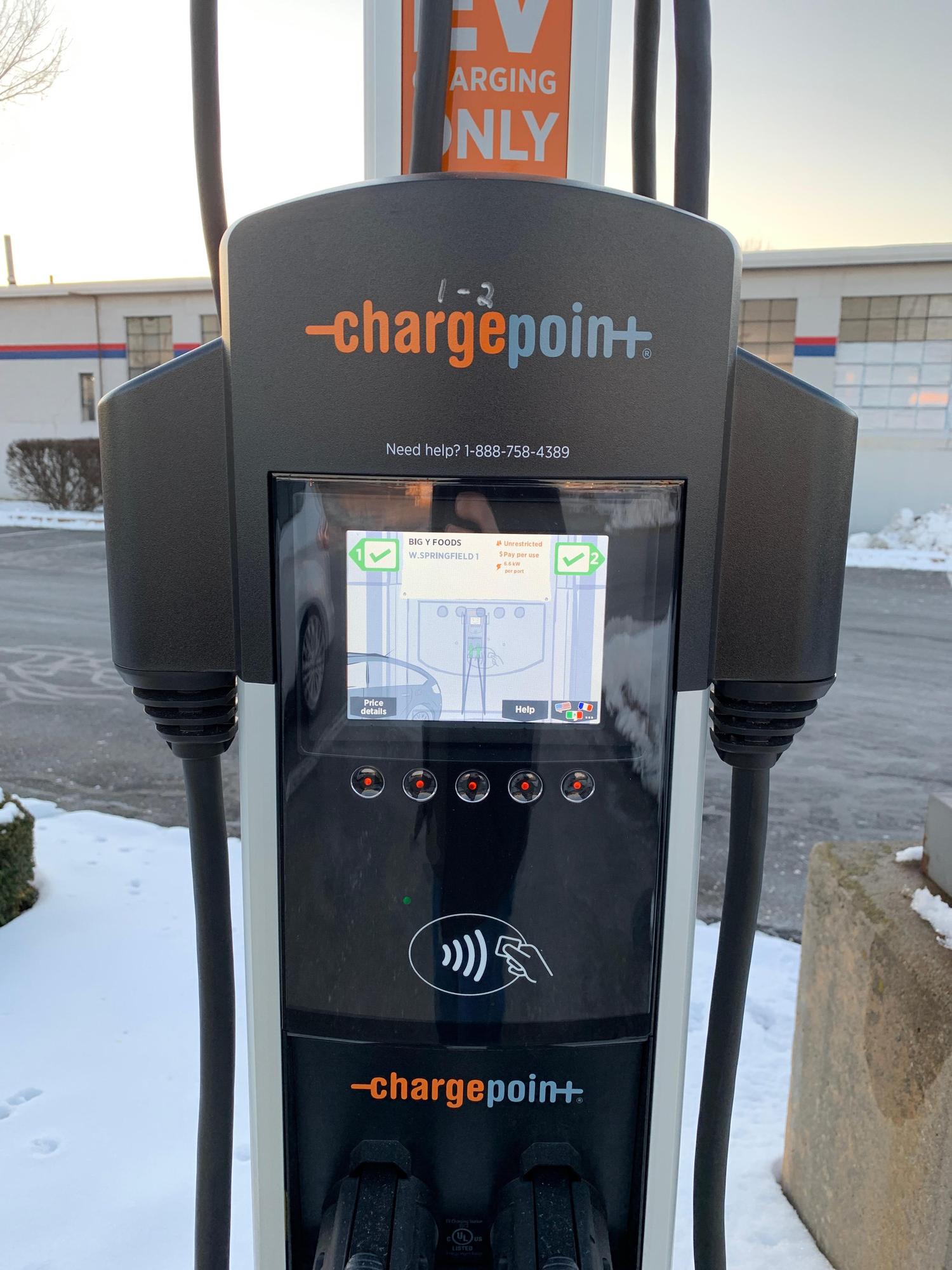 Big Y World Class Market West Springfield, MA EV Station