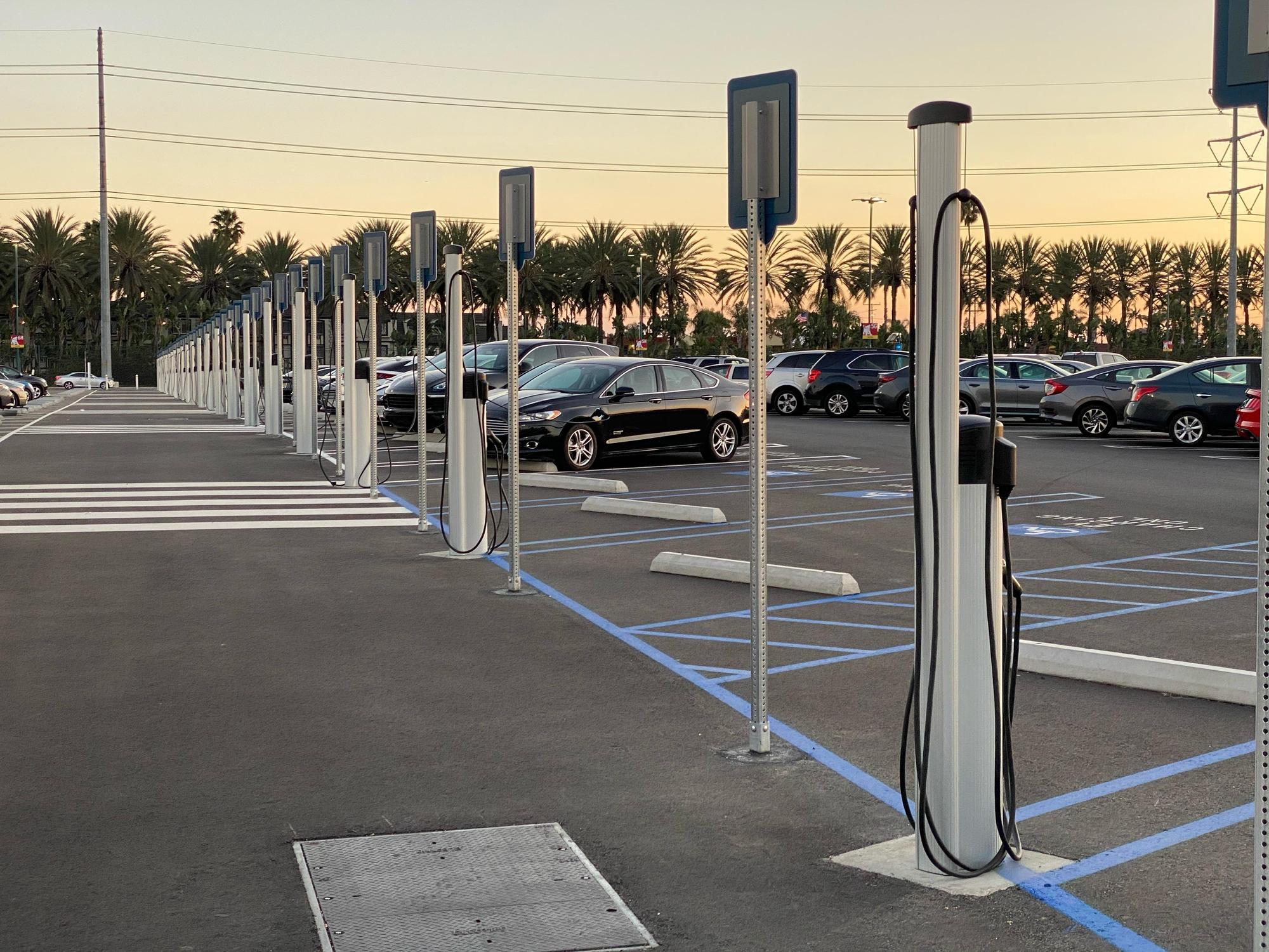 Disneyland Simba Downtown Disney Parking Lot Anaheim, CA EV Station