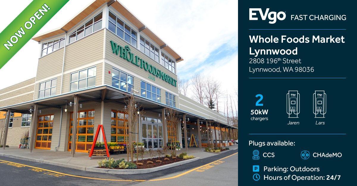 Whole Foods Lynnwood Lynnwood, WA EV Station
