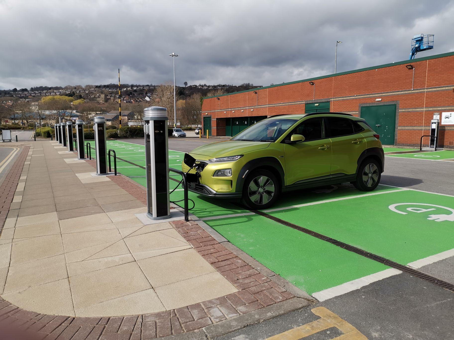 Meadowhall Centre Orange Car Park Sheffield, England EV Station