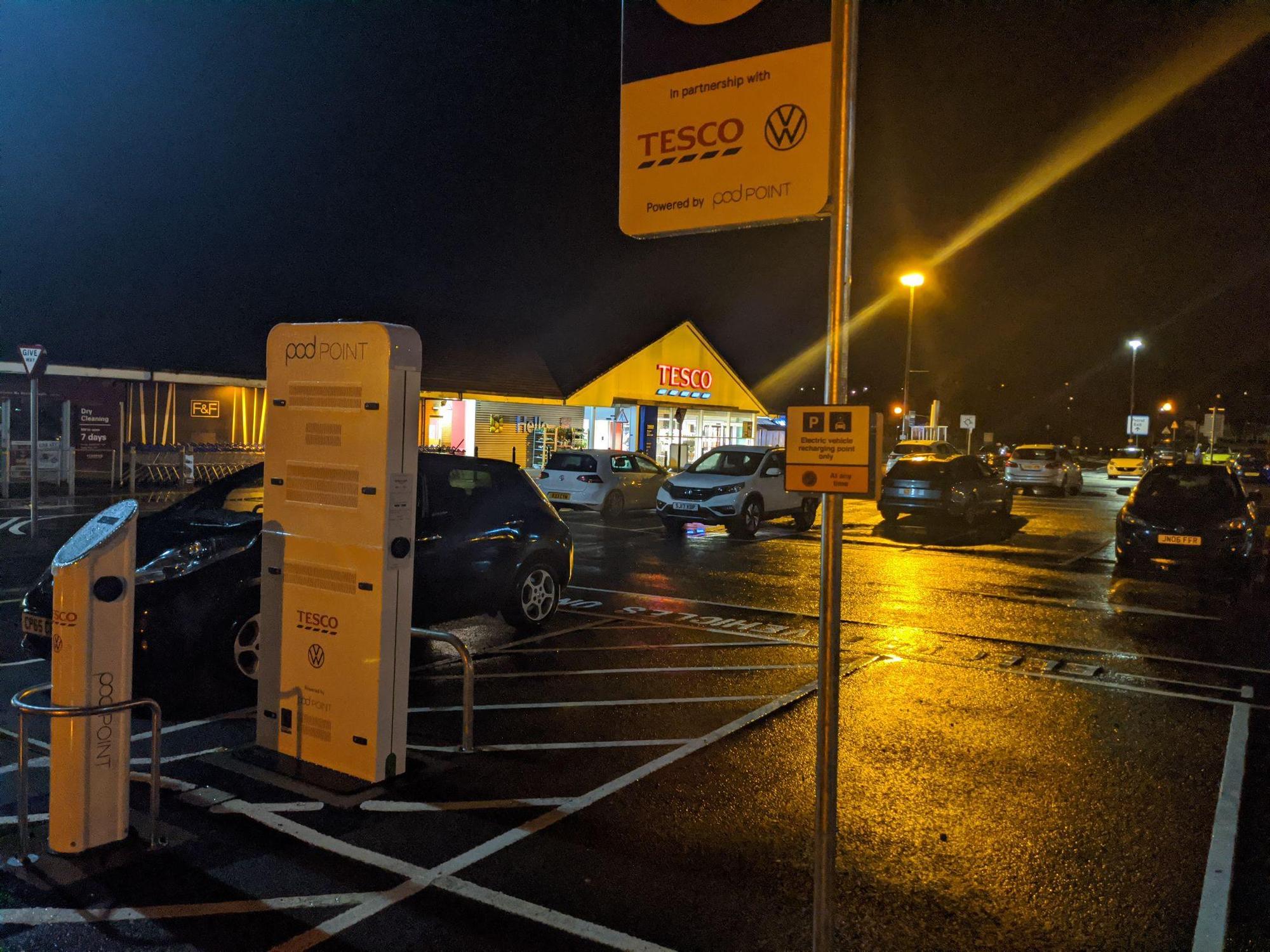 Tesco Superstore Glasgow Craigmarloch Cumbernauld, Scotland EV Station