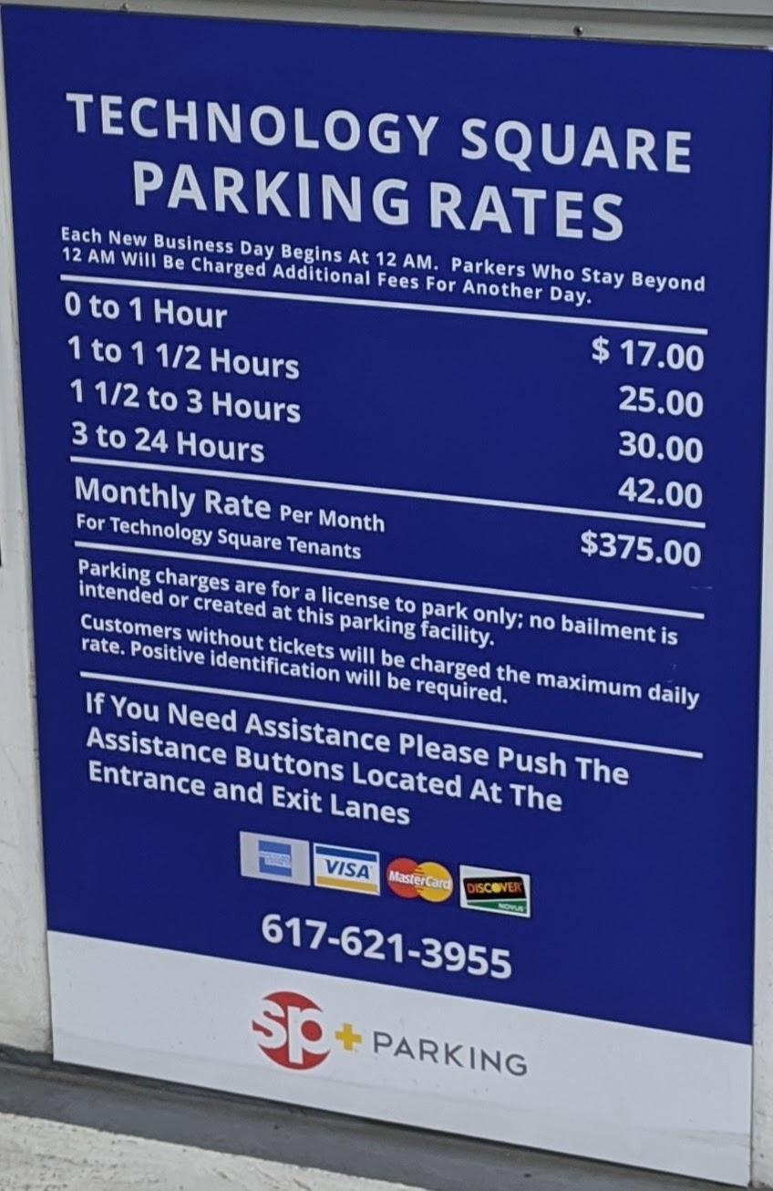 Technology Square Parking Cambridge, MA EV Station