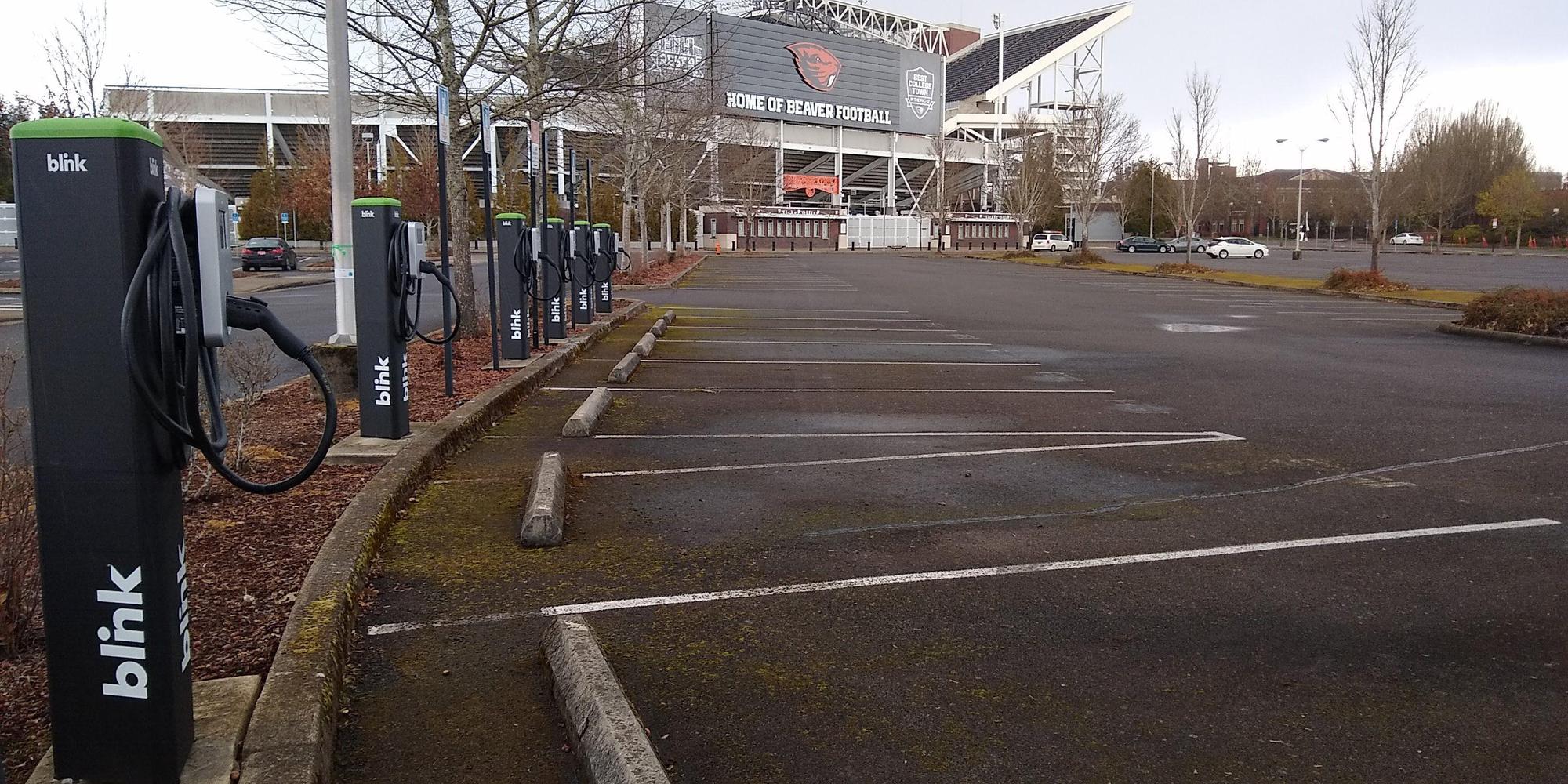 OSU Reser Stadium Parking Lot Corvallis, OR EV Station