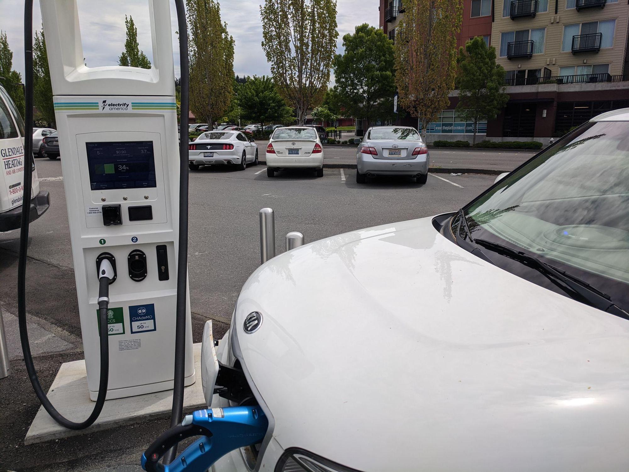 Bank of America Kent, WA EV Station