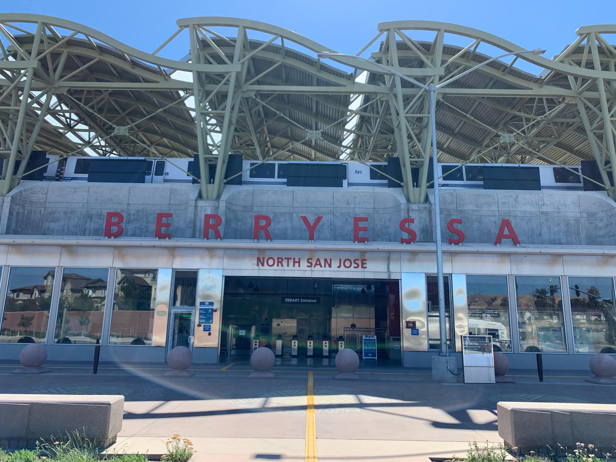 EV Station, Berryessa Transit Center, eco-friendly travel hub.