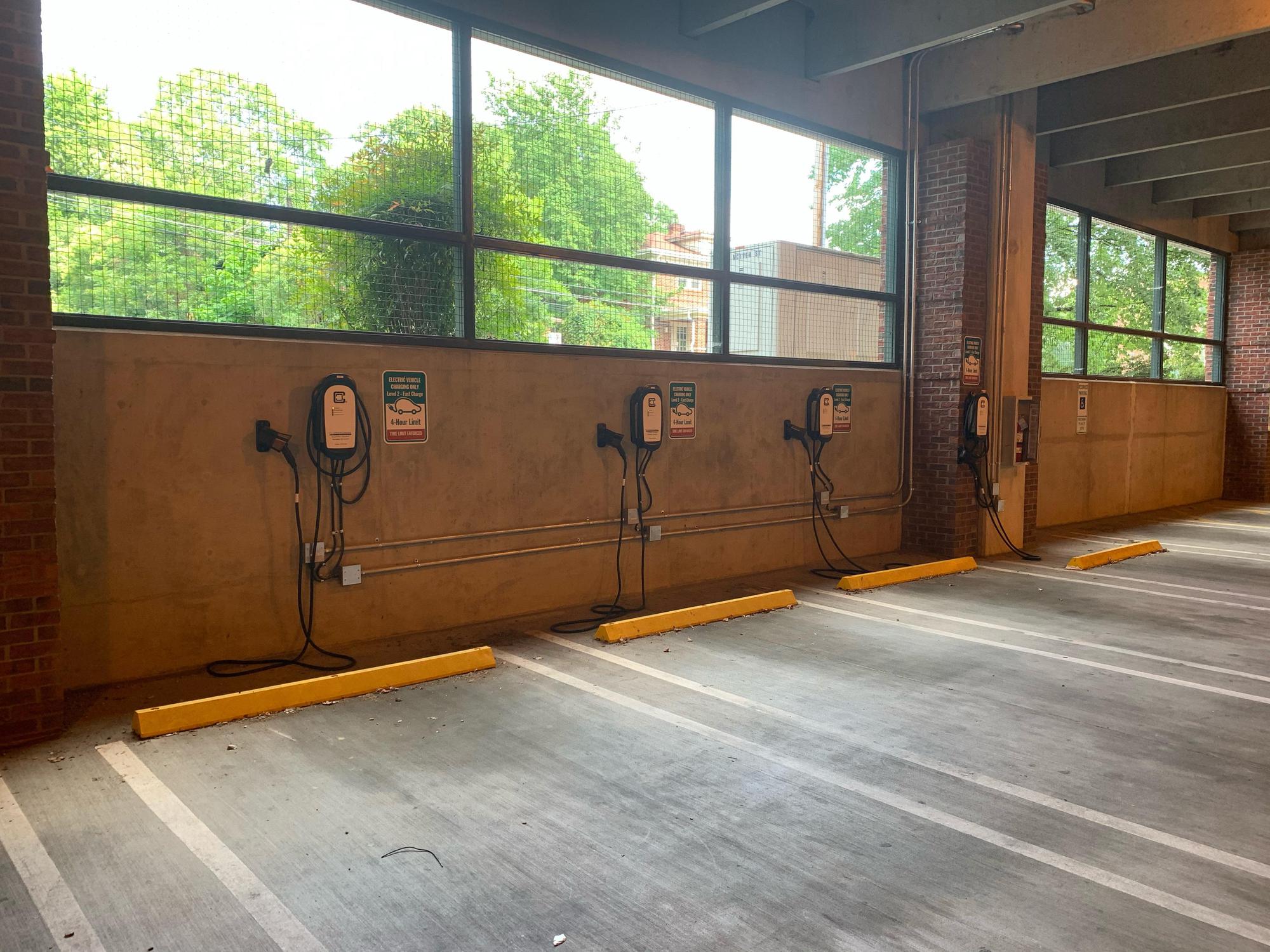 Mclver Parking Deck Greensboro, NC EV Station