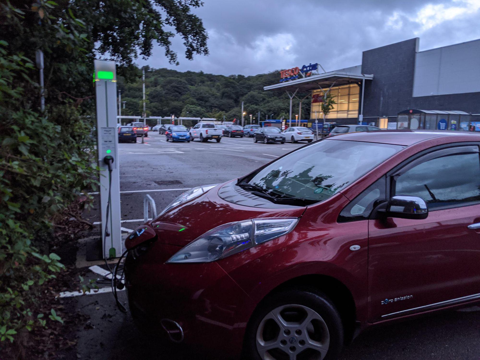 Tesco Extra Bangor Caernarfon Rd, Bangor, LL57 4SU, United Kingdom EV Station