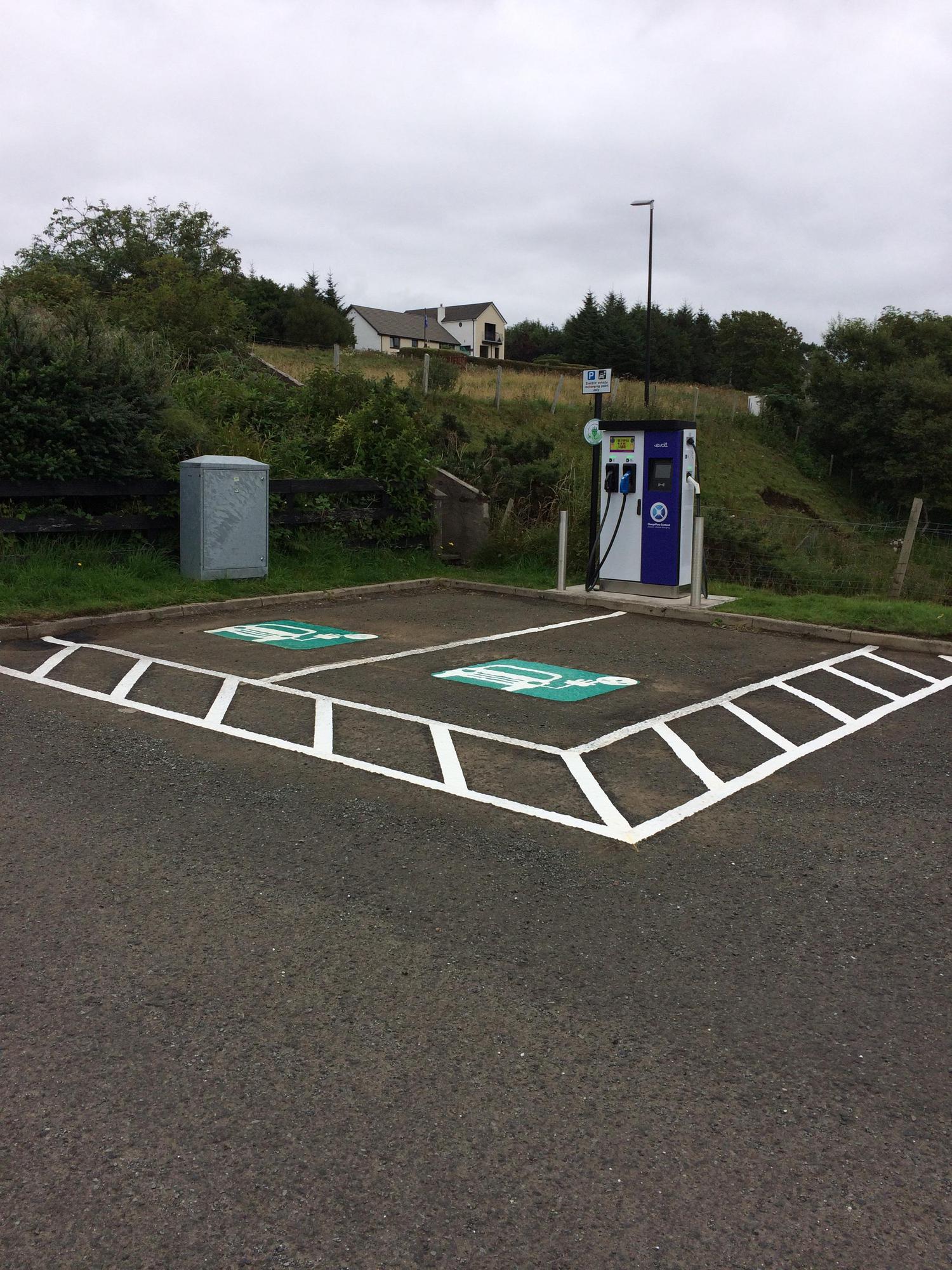 Dunvegan Public Car Park Dunvegan, Scotland EV Station