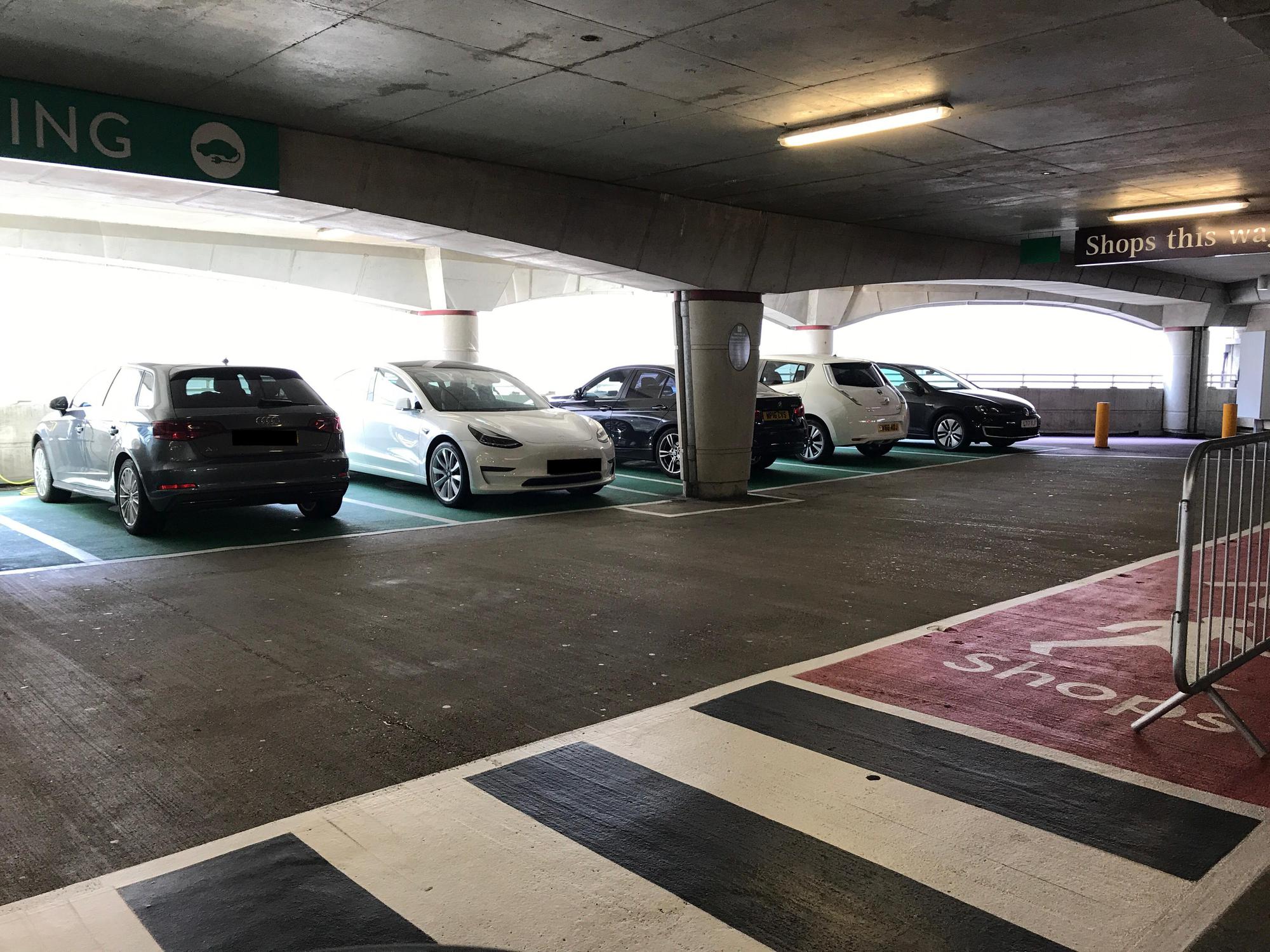 Bluewater Shopping Centre Guildhall Carpark. Dartford, England EV
