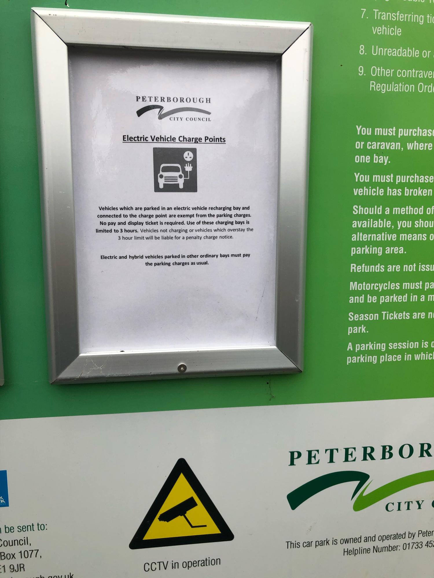 Rd Car Park Peterborough, England EV Station