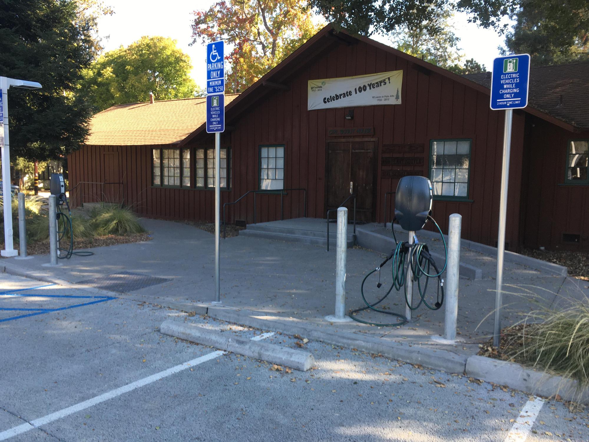 Lou Henry Hoover Girl Scout House Palo Alto, CA EV Station