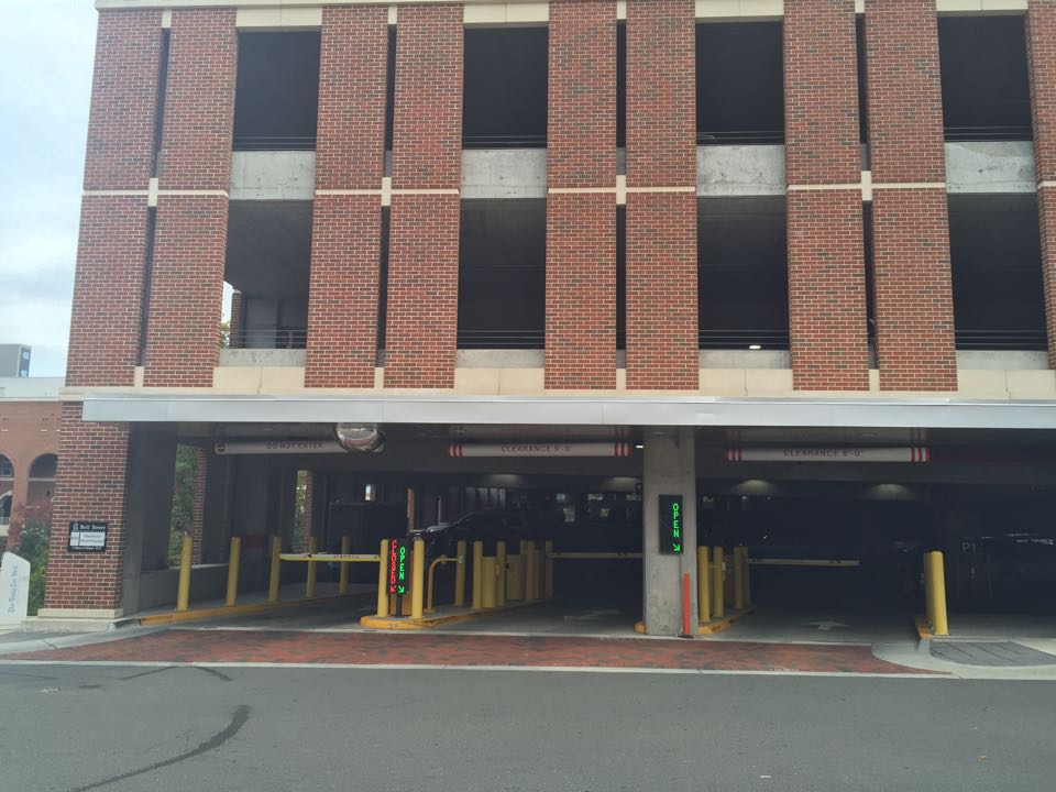 UNC Bell Tower Employee Parking Deck Chapel Hill, NC EV Station