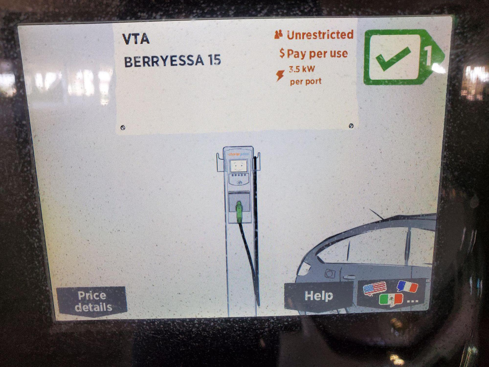 Transit center with EV stations.