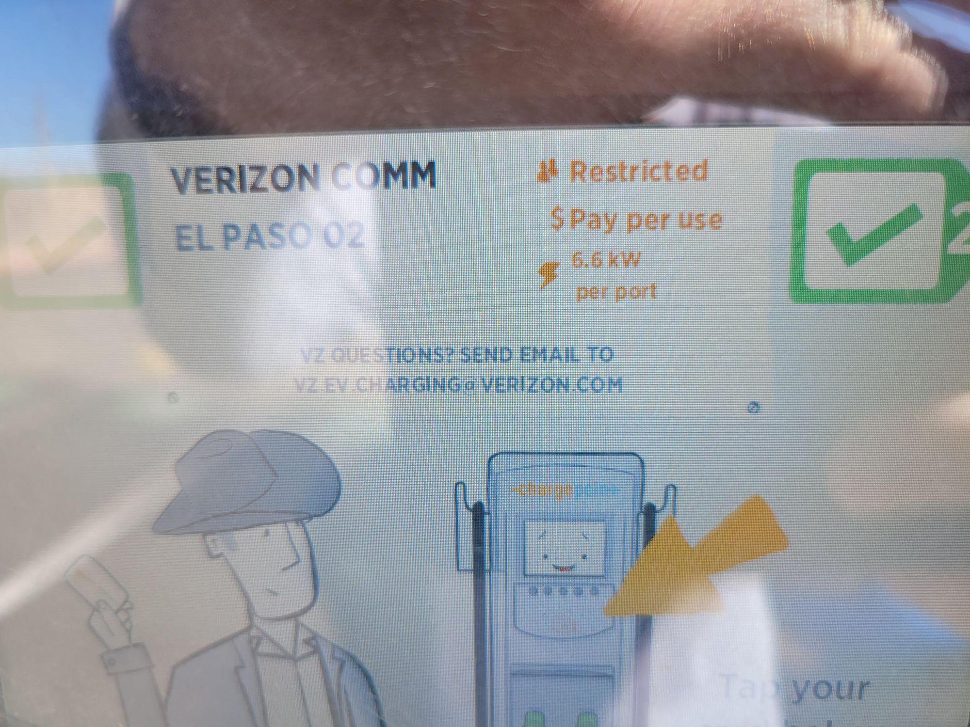 Verizon Wireless El Paso, TX EV Station