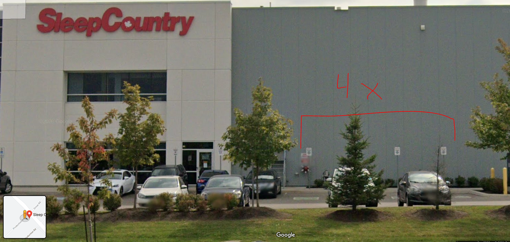 Sleep Country Canada Brampton, ON EV Station