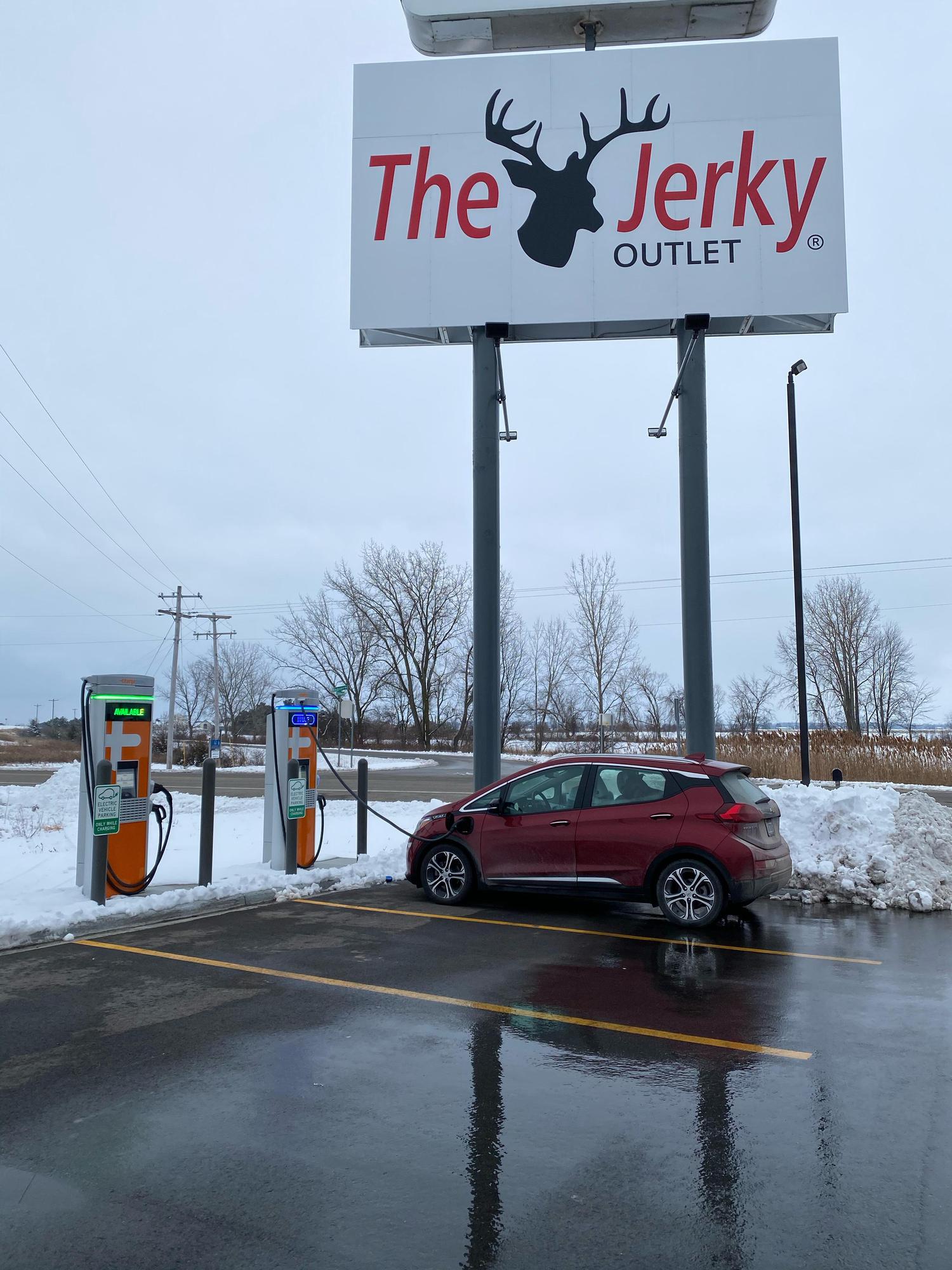 The Jerky Outlet Kawkawlin, MI EV Station