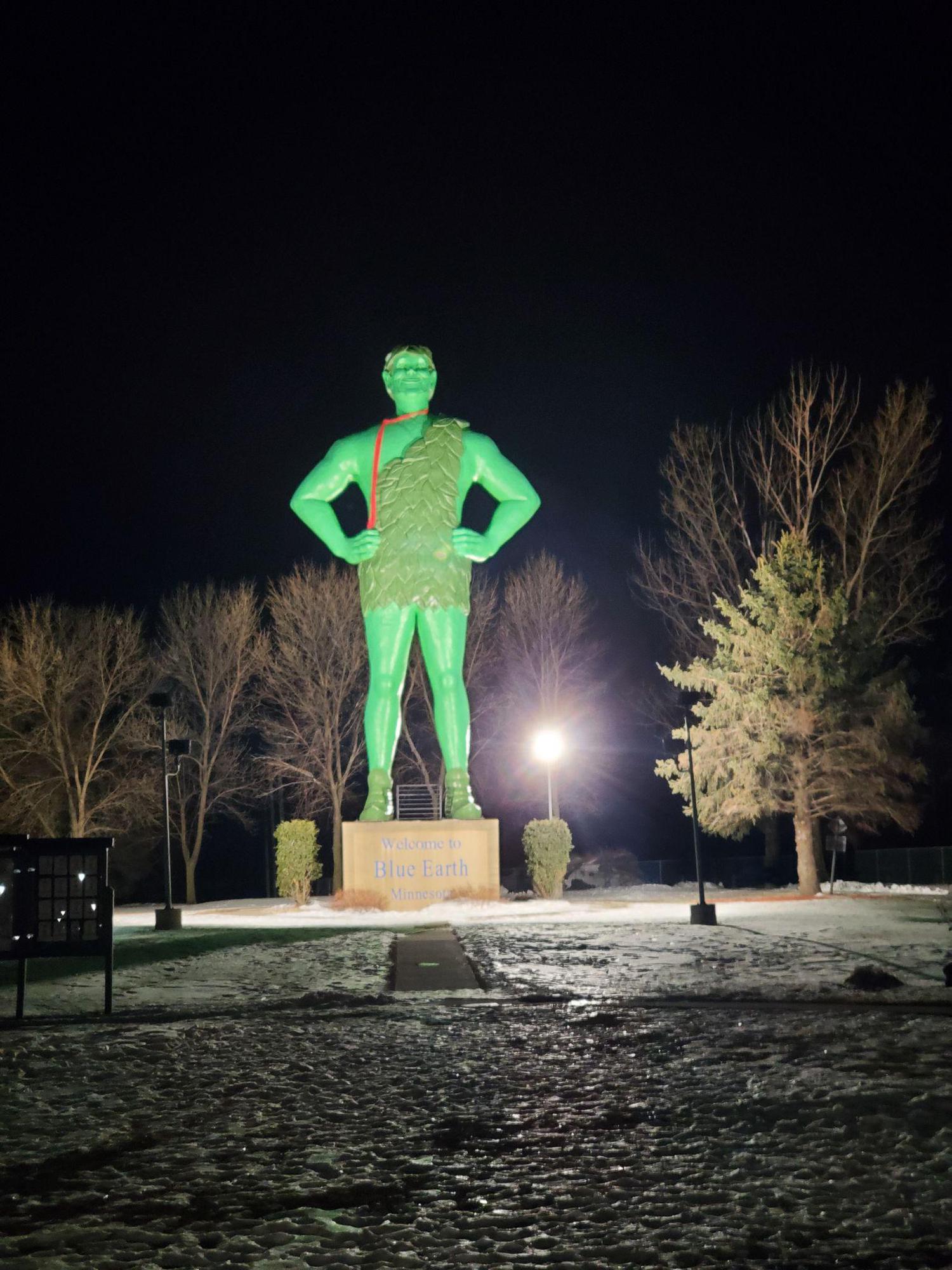 Green Giant Statue Park Blue Earth Blue Earth, MN EV Station