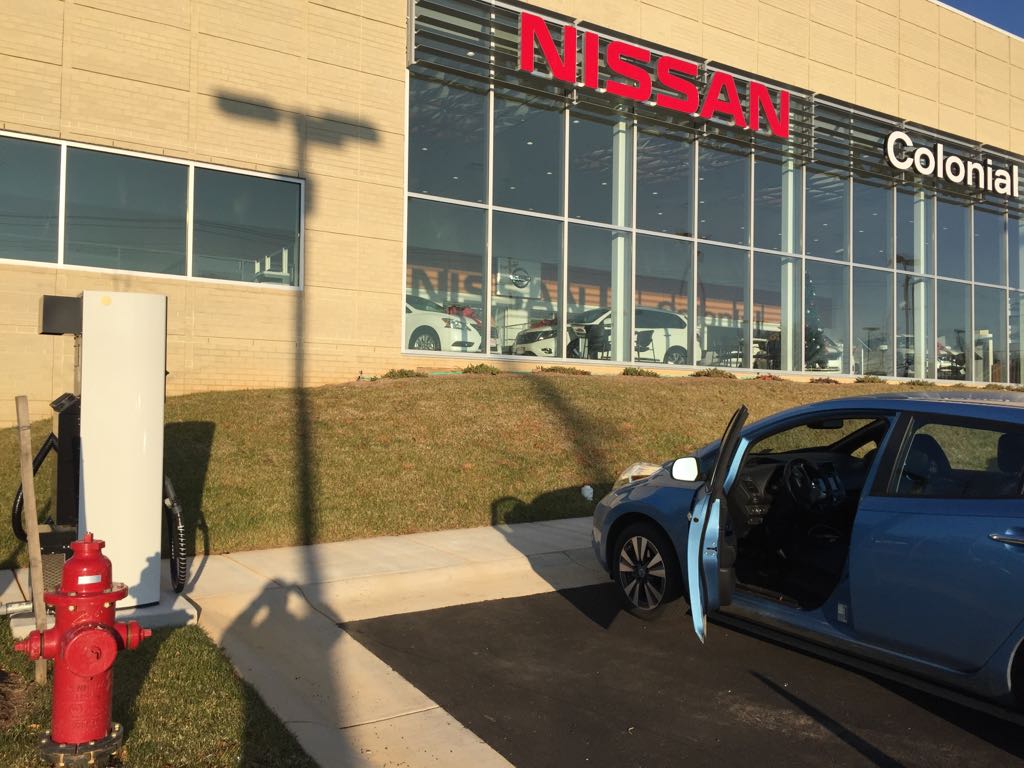 Colonial Nissan Charlottesville, VA EV Station
