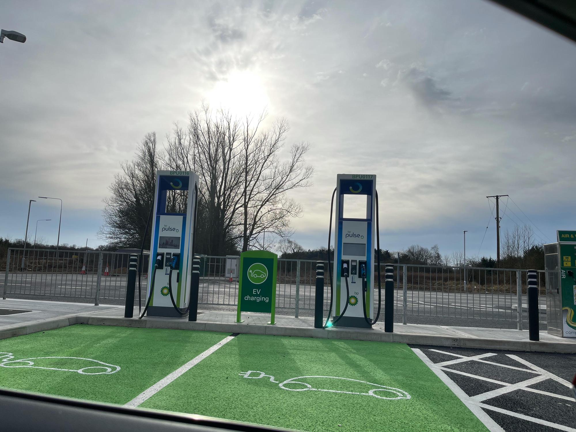 BP Astwick Stotfold, England EV Station