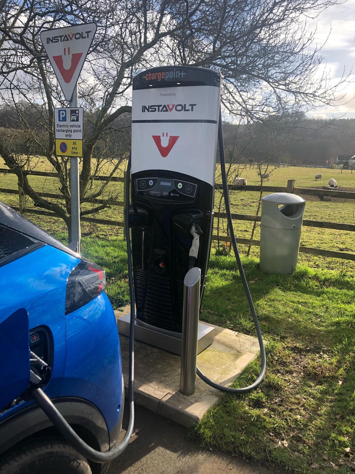 Gulf Service Station Colwich Little Haywood, England EV Station