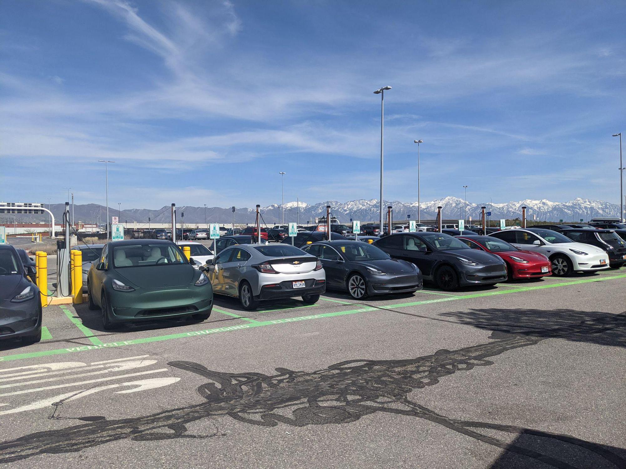 SLC Airport Economy Parking Stop 4 Salt Lake City, UT EV Station