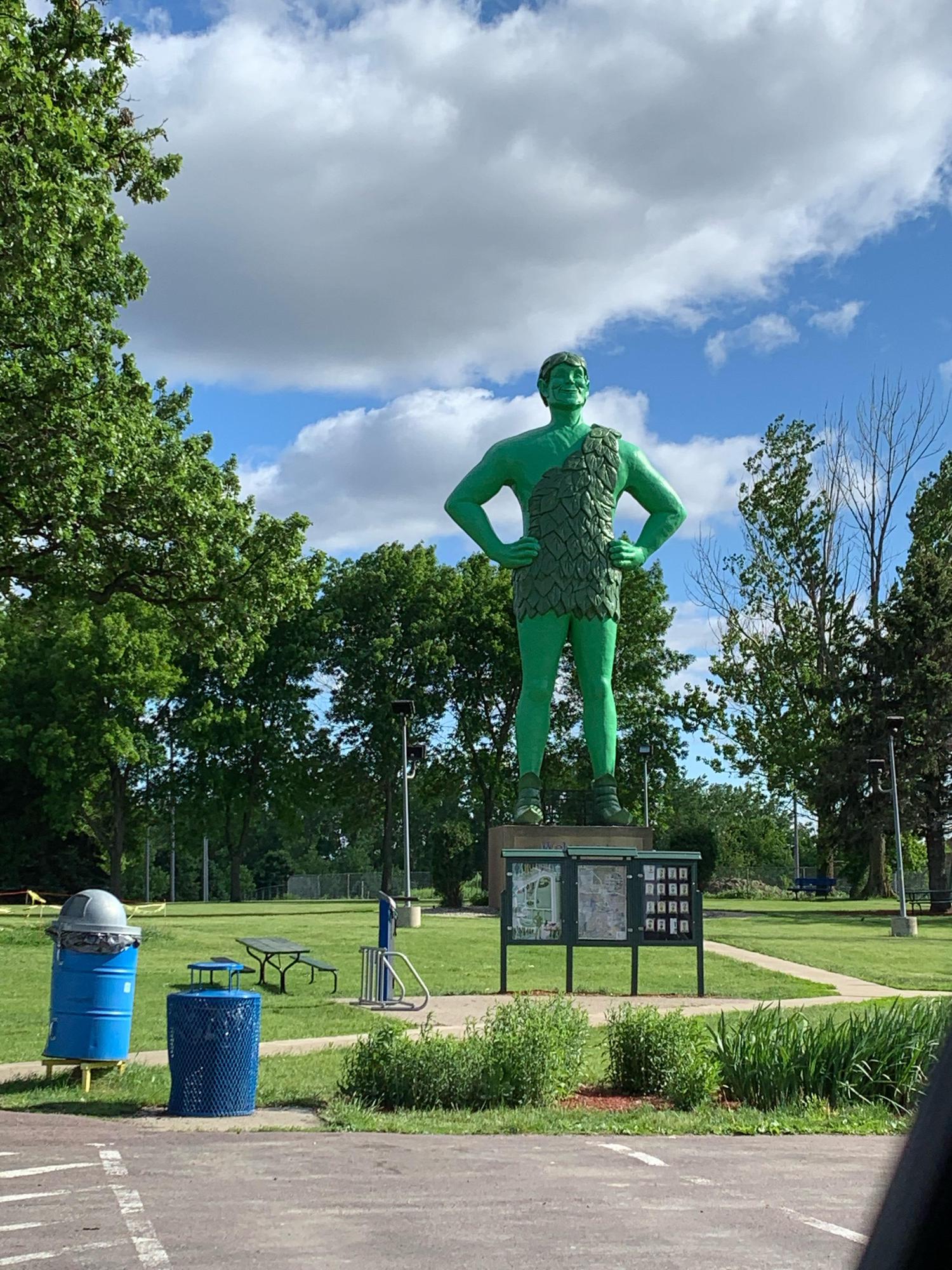 Green Giant Statue Park Blue Earth Blue Earth, MN EV Station