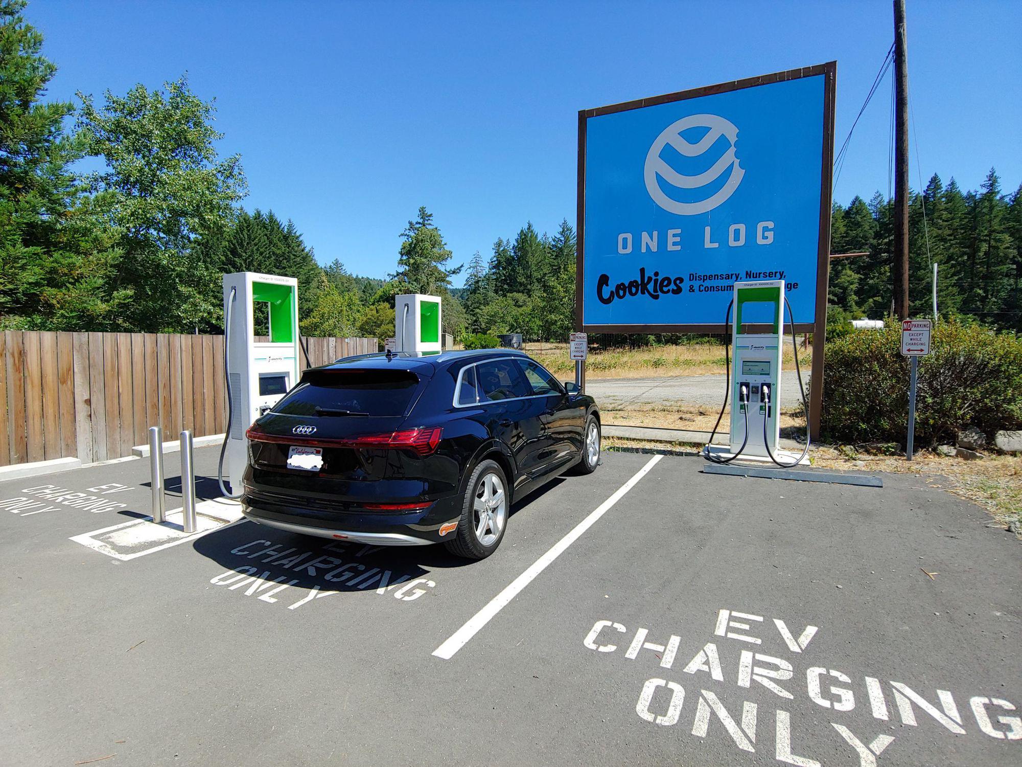 One Log House Garberville, CA EV Station